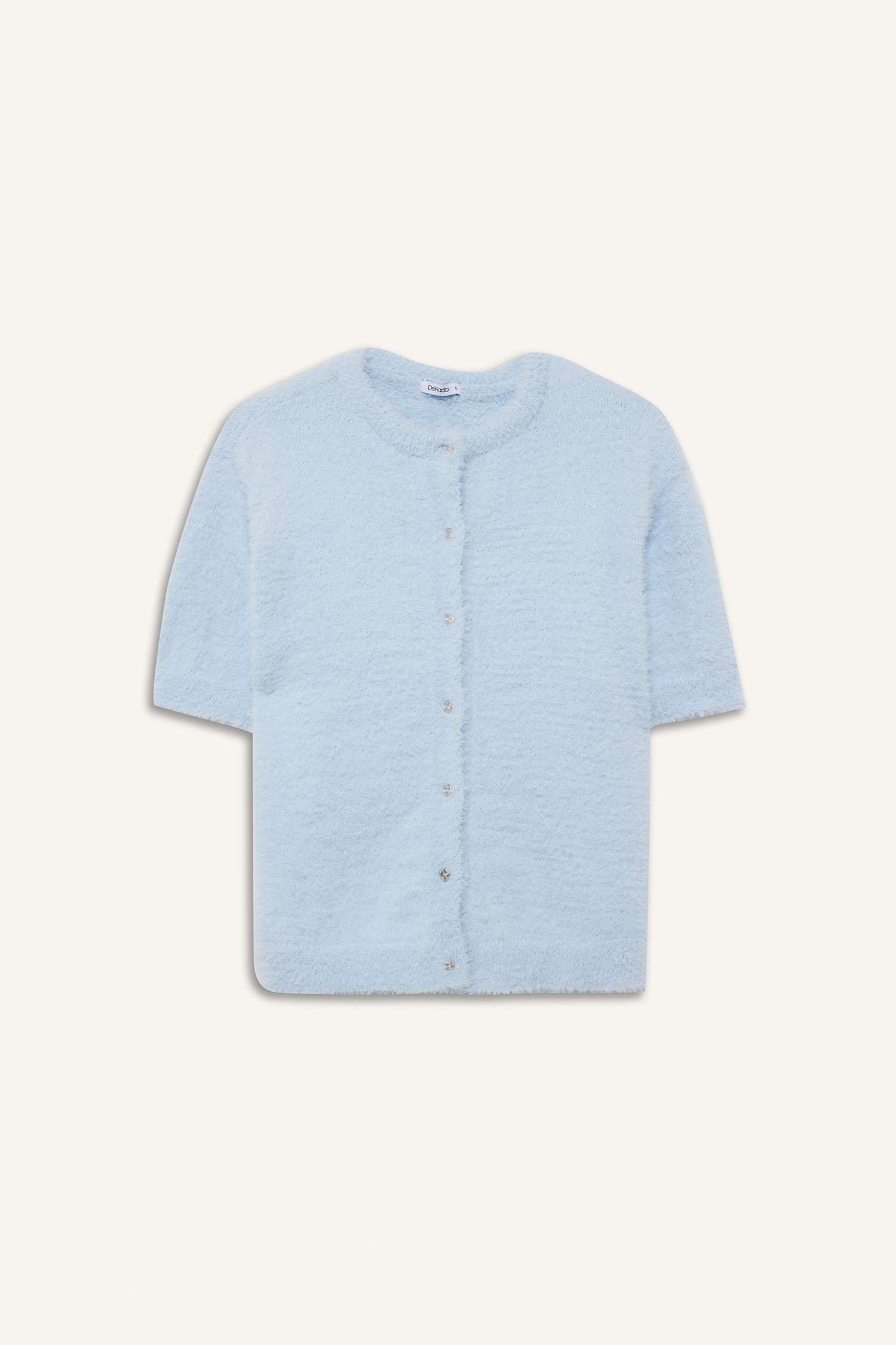 Regular Fit Bisiklet Yaka Triko Hırka