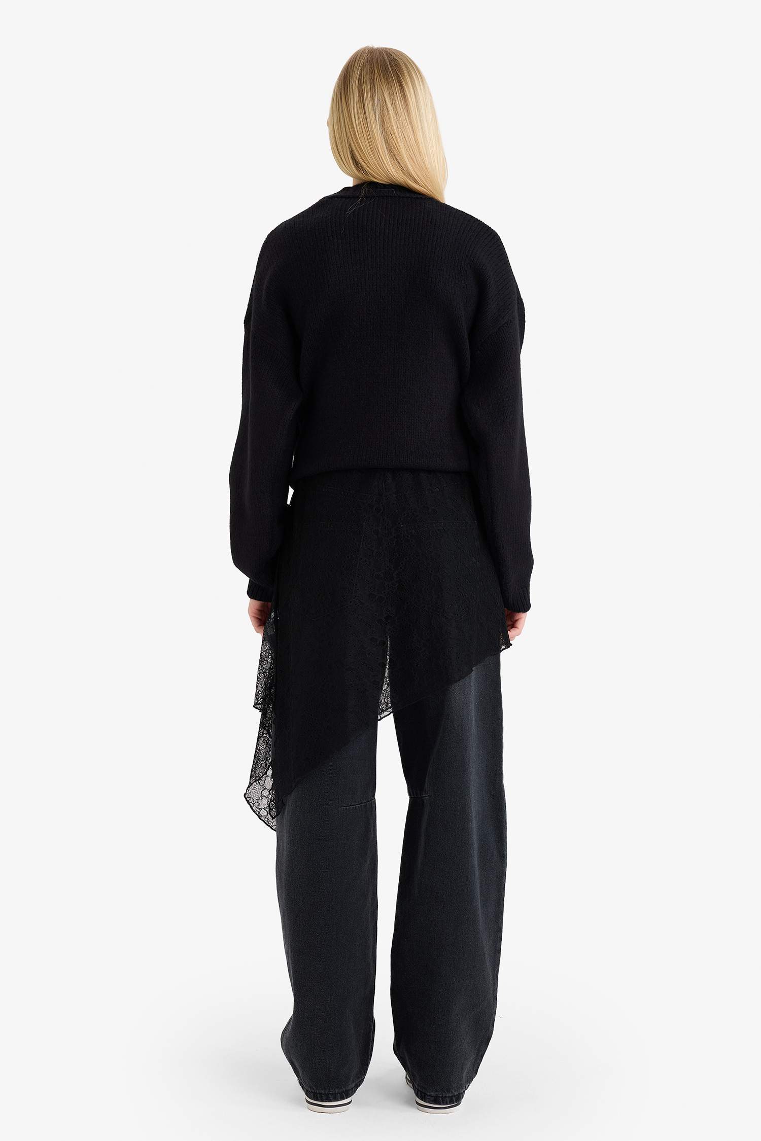 A-Line Normal Waist Lace Mini Skirt