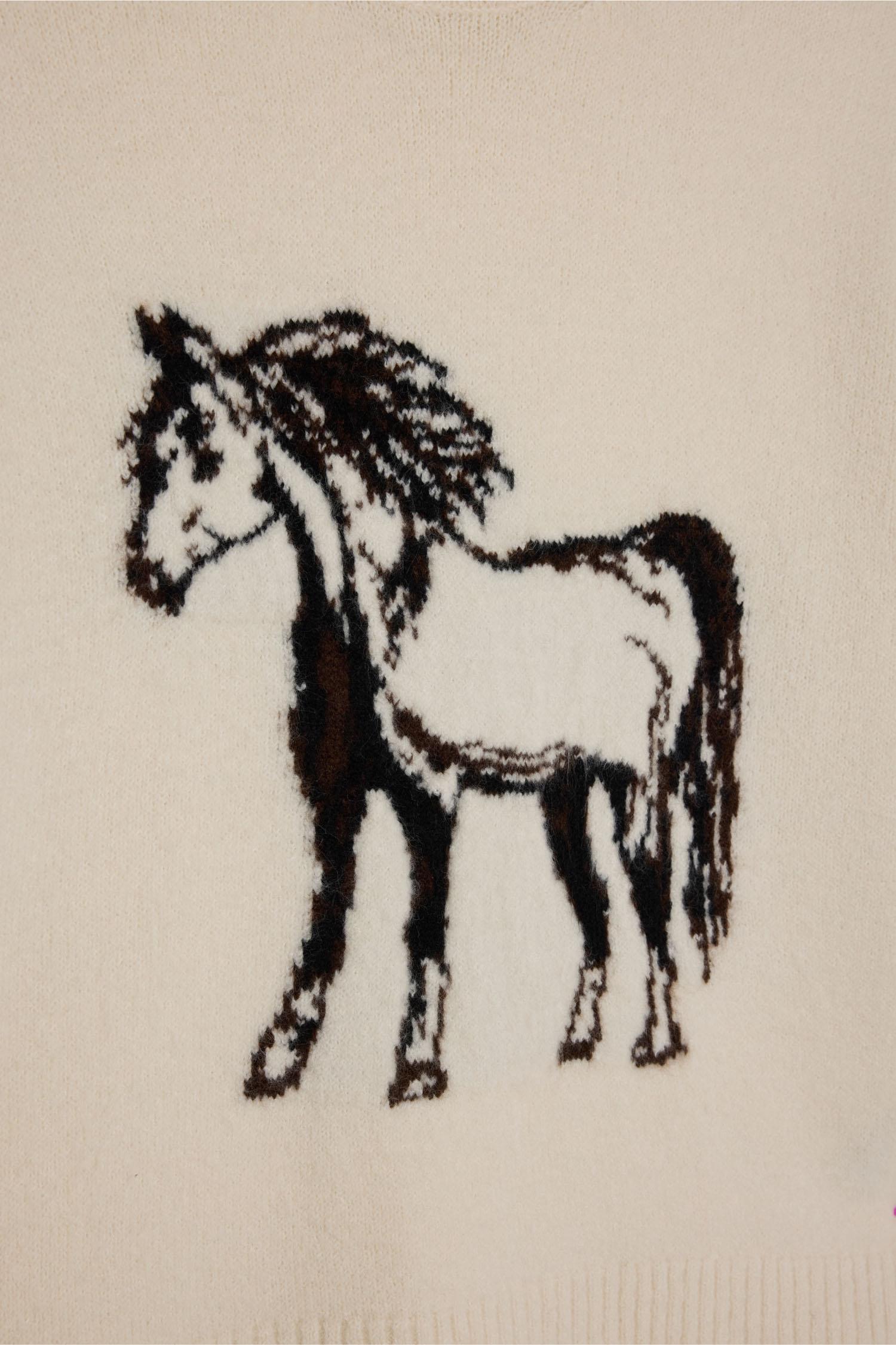 DeFacto Regular Fıt Bisiklet Yaka Kazak görsel 7