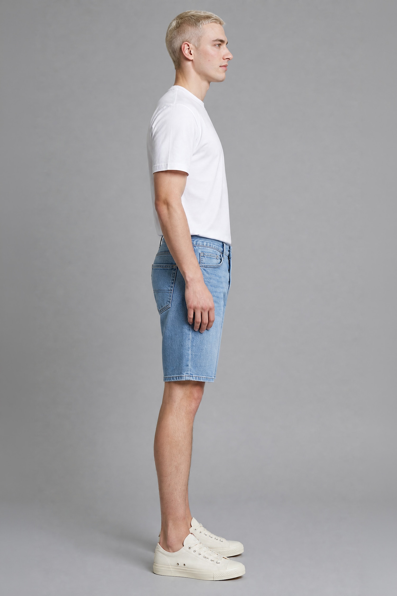 DeFacto Regular Fit Pamuklu Jean Bermuda Şort görsel 2