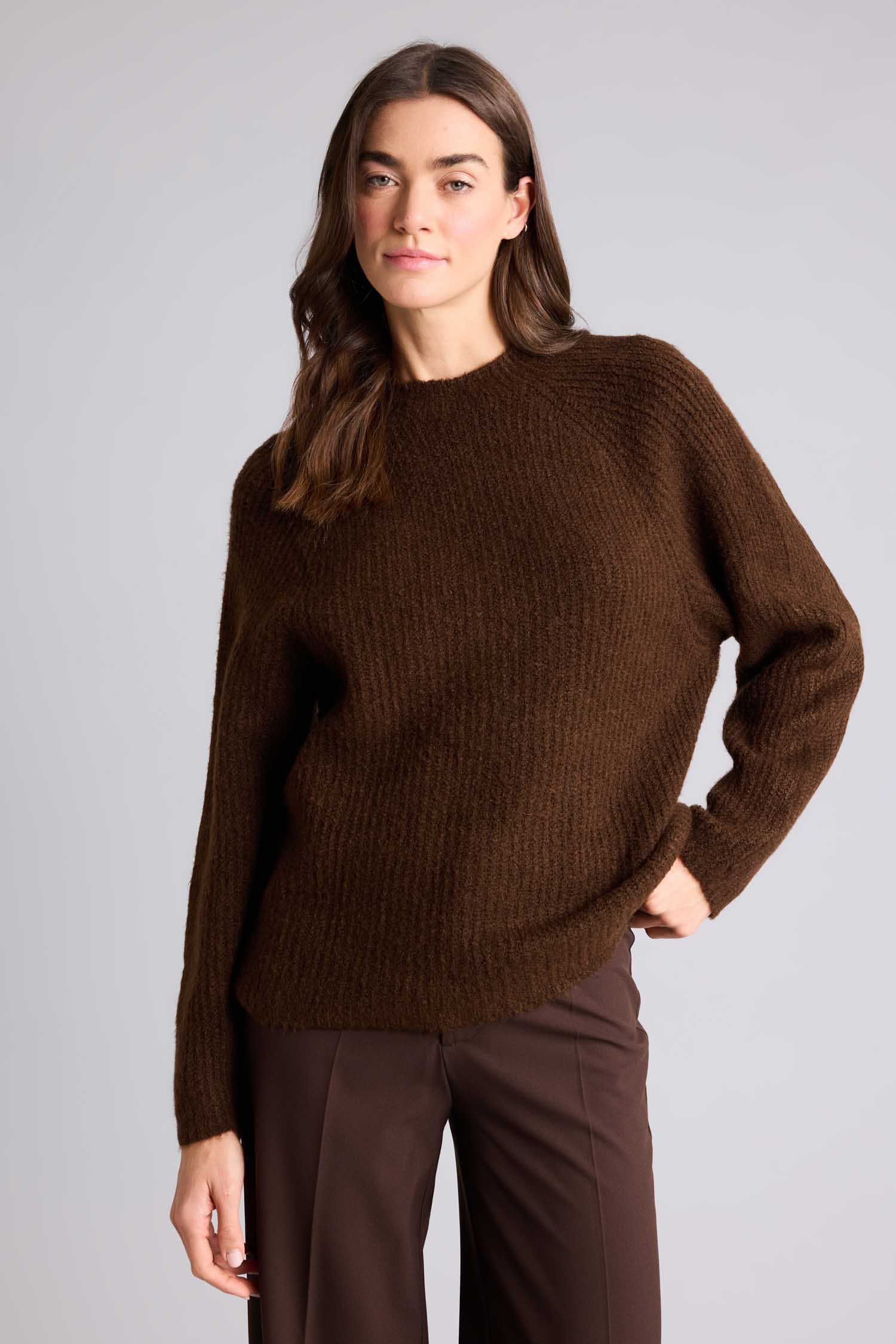 DeFacto Regular Fit Bisiklet Yaka Basic Kazak görsel 3