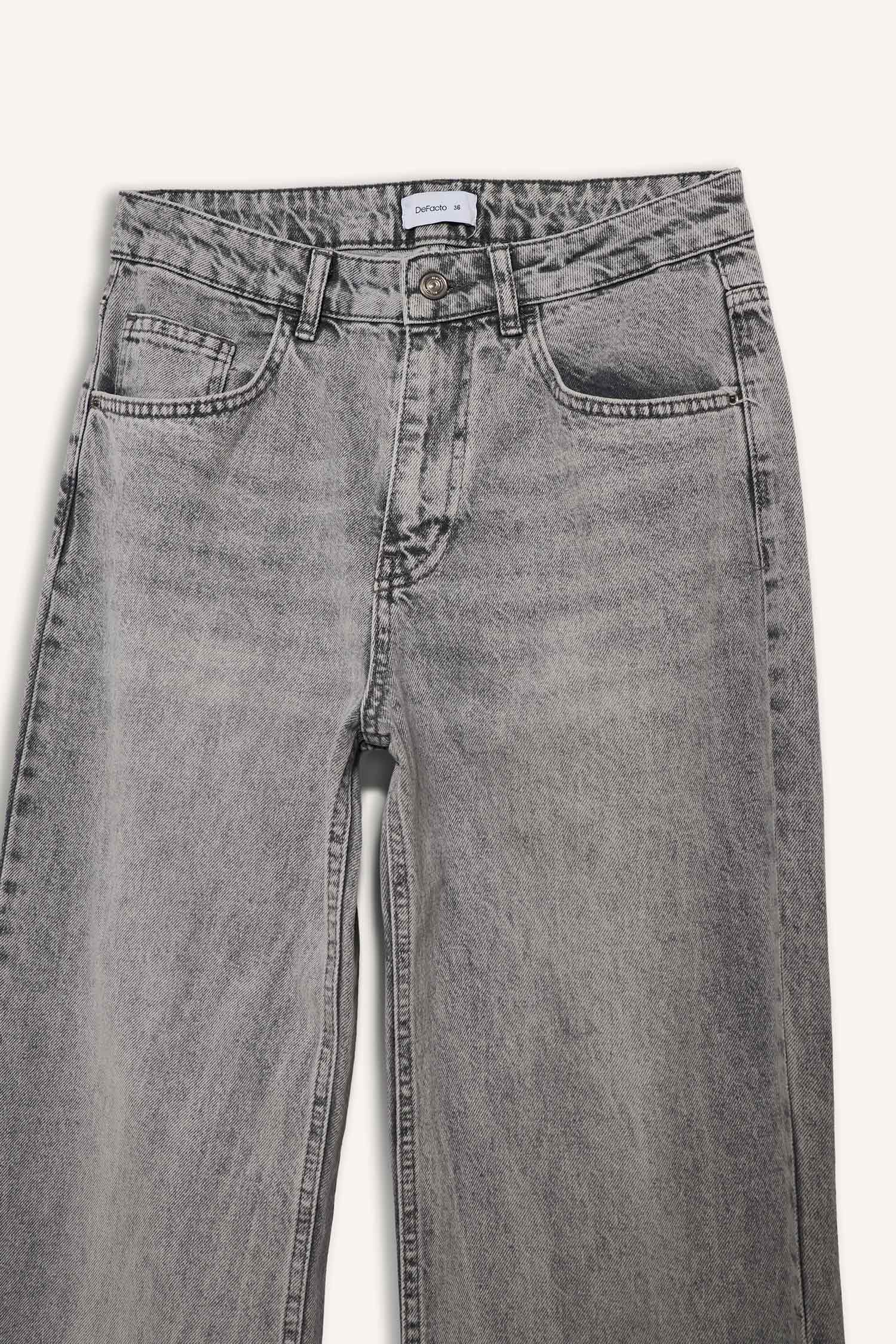 Straight Wide High Waist Long Jeans