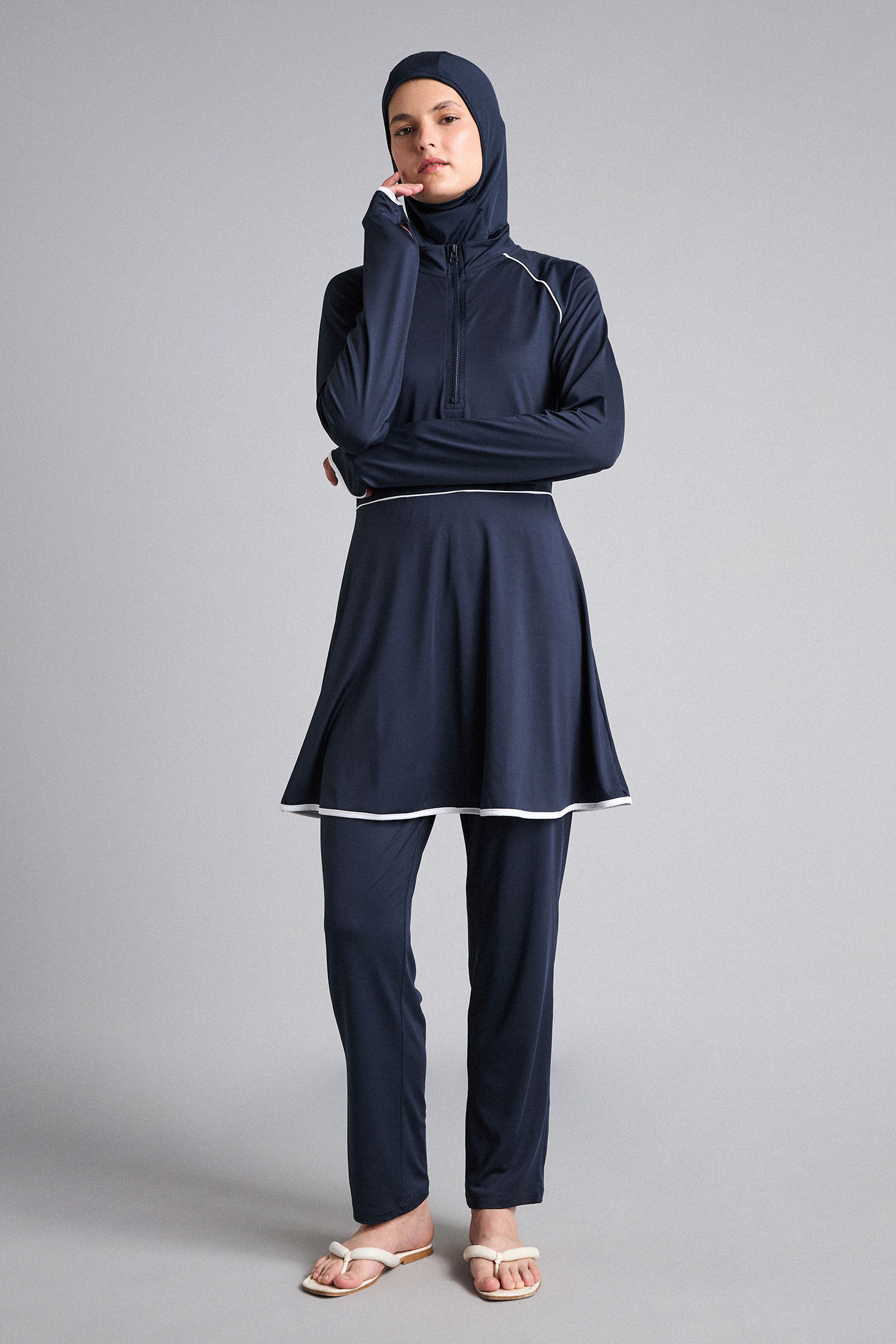 DeFacto Su İtici Regular Fit 4'lü Burkini Mayo