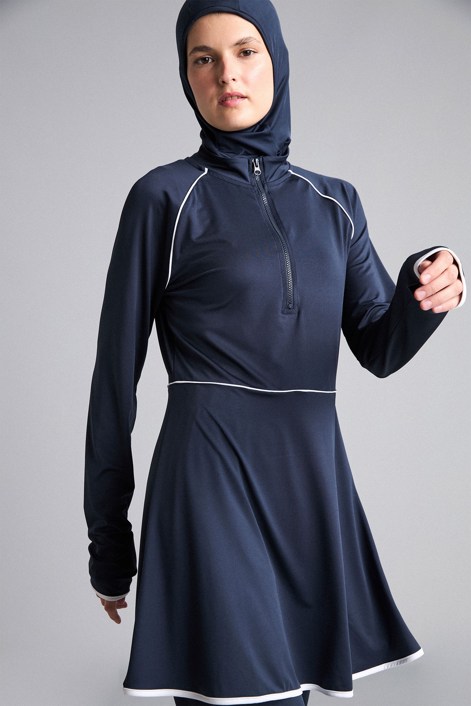 DeFacto Su İtici Regular Fit 4'lü Burkini Mayo görsel 4