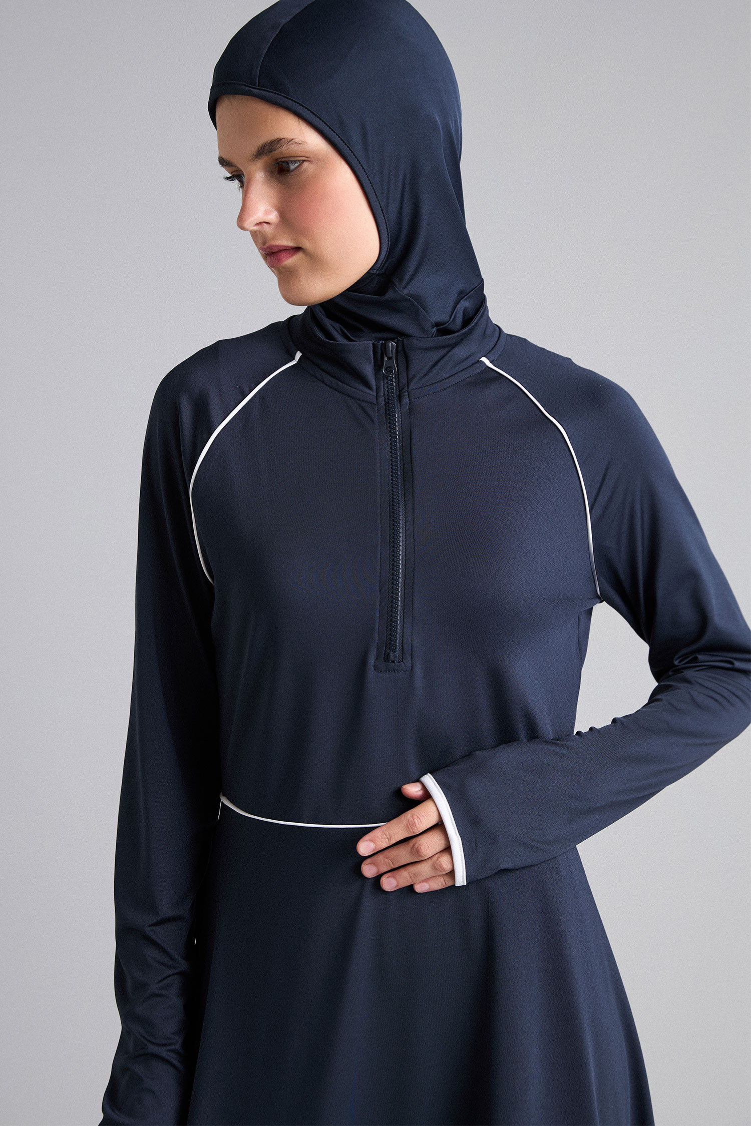 DeFacto Su İtici Regular Fit 4'lü Burkini Mayo görsel 5