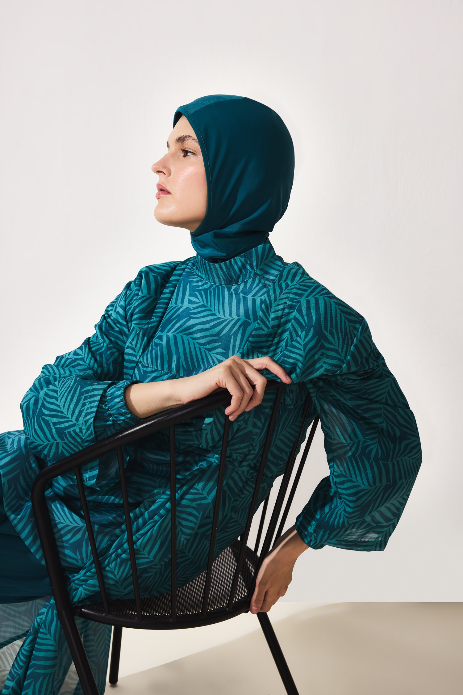 DeFacto Regular Fıt Baskılı 3'lü Burkini Mayo görsel 3