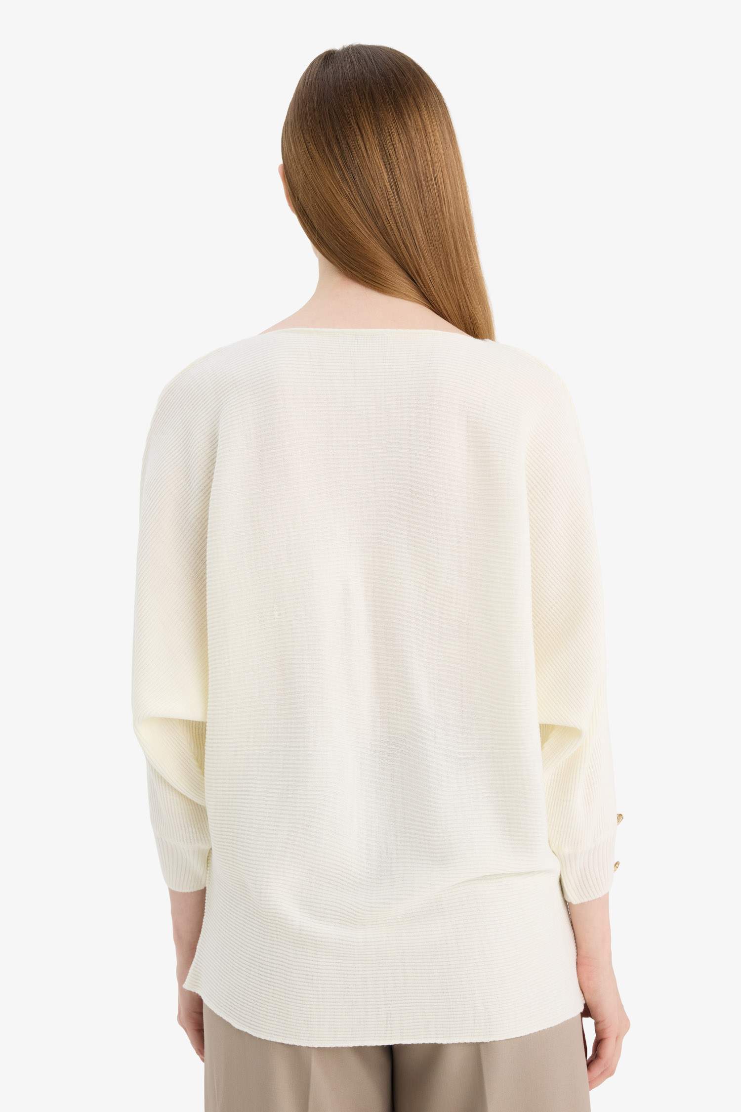 Kayık Yaka Triko Kazak