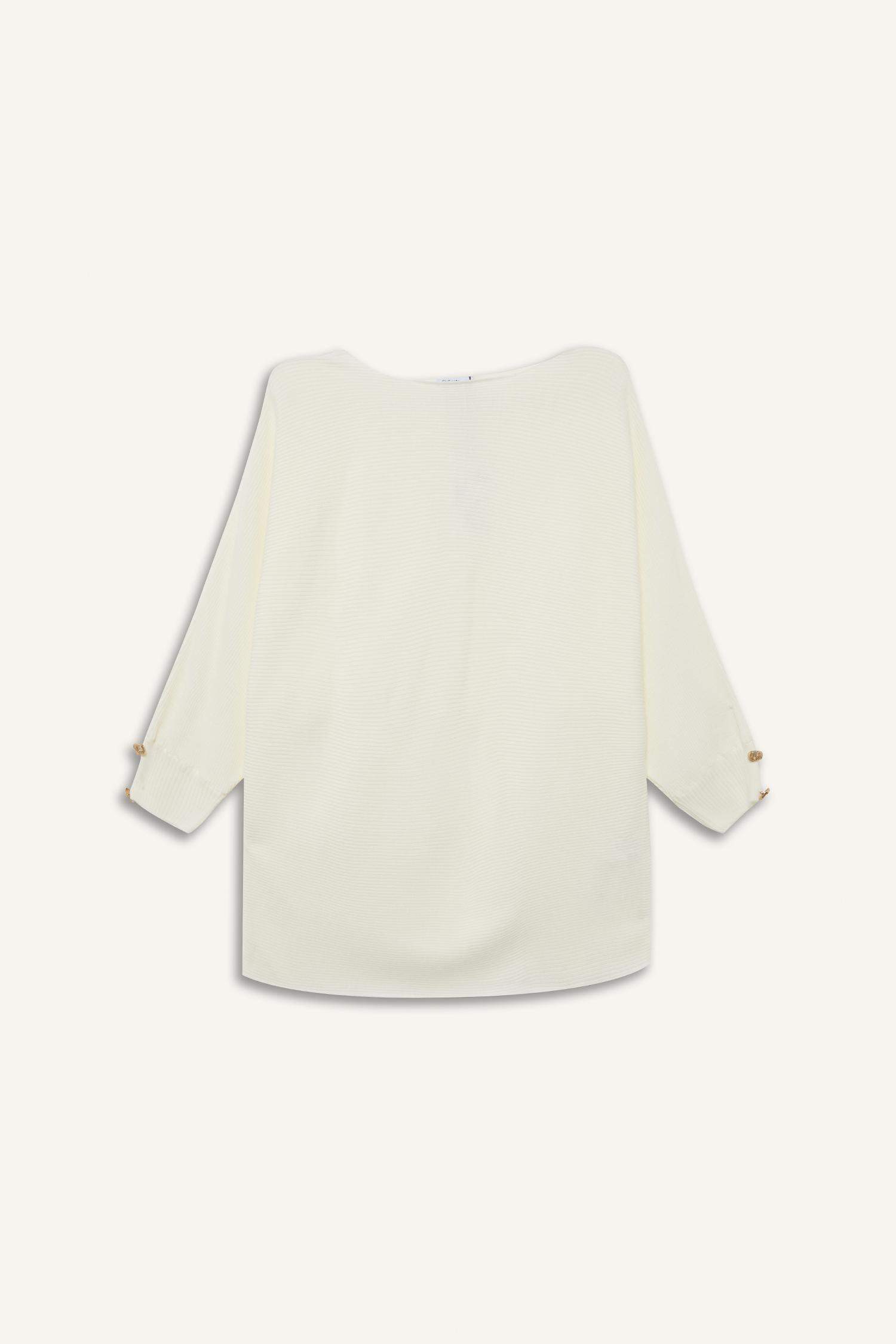 Kayık Yaka Triko Kazak