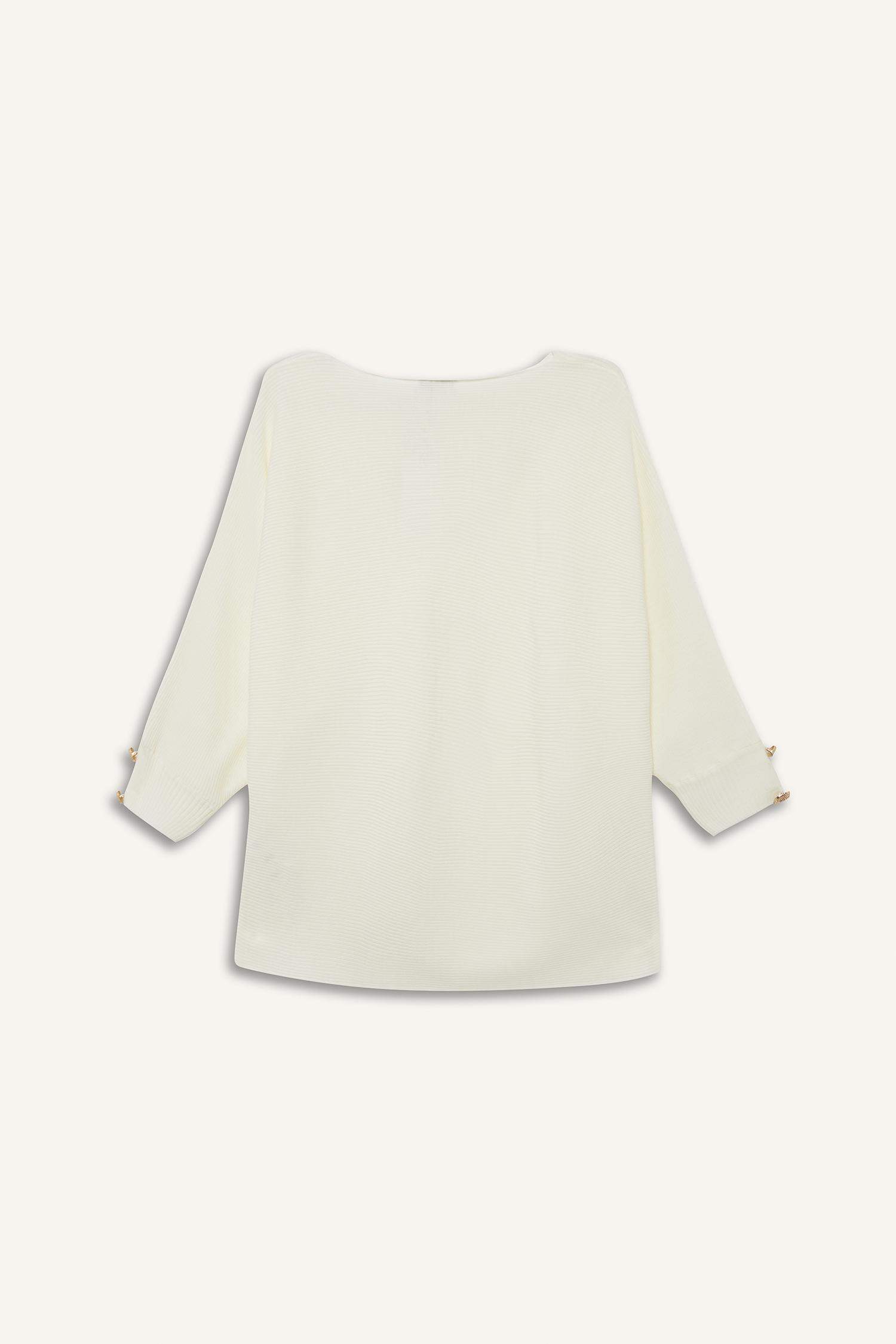 Kayık Yaka Triko Kazak