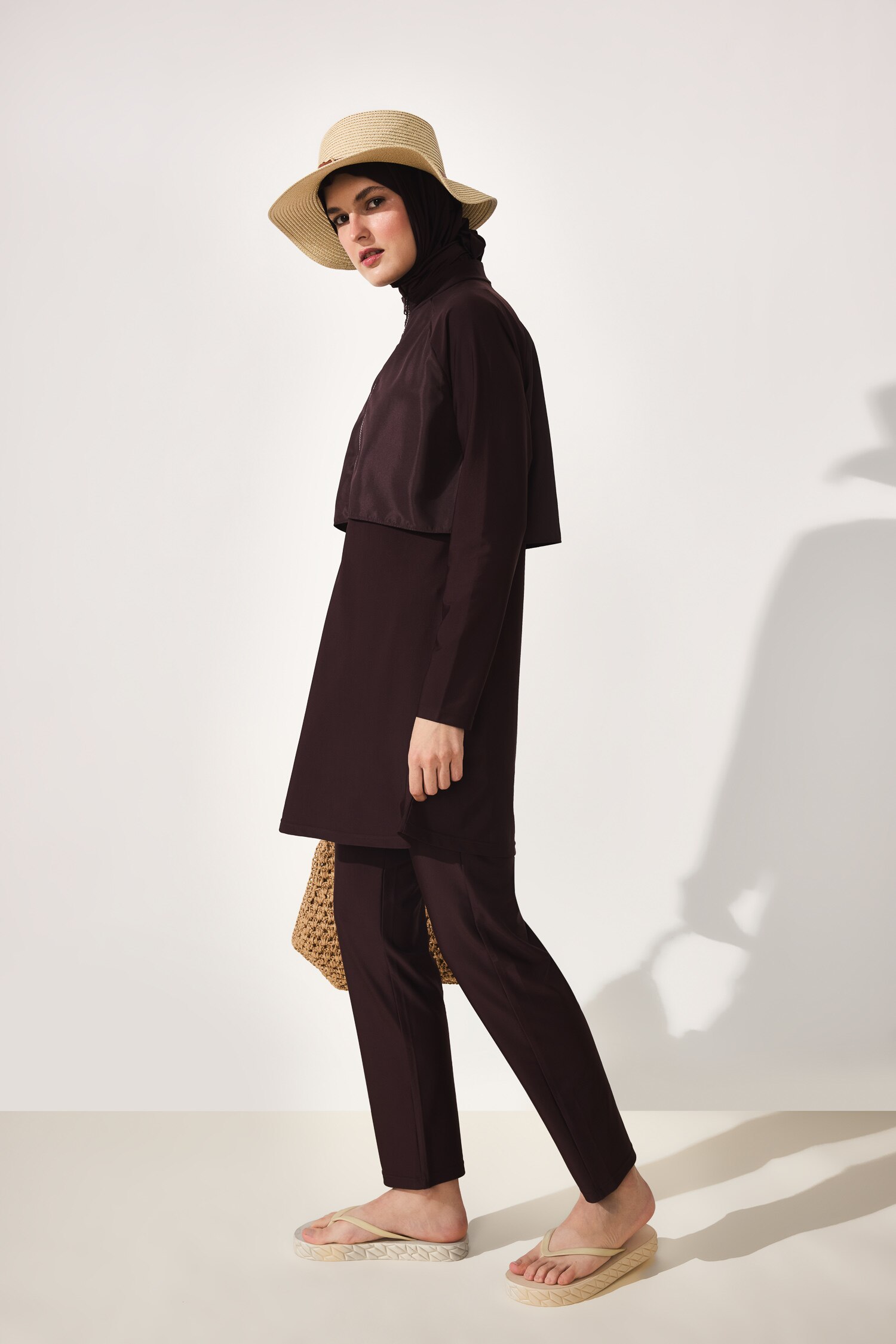 DeFacto Regular Fit 4'Lü Burkini Mayo