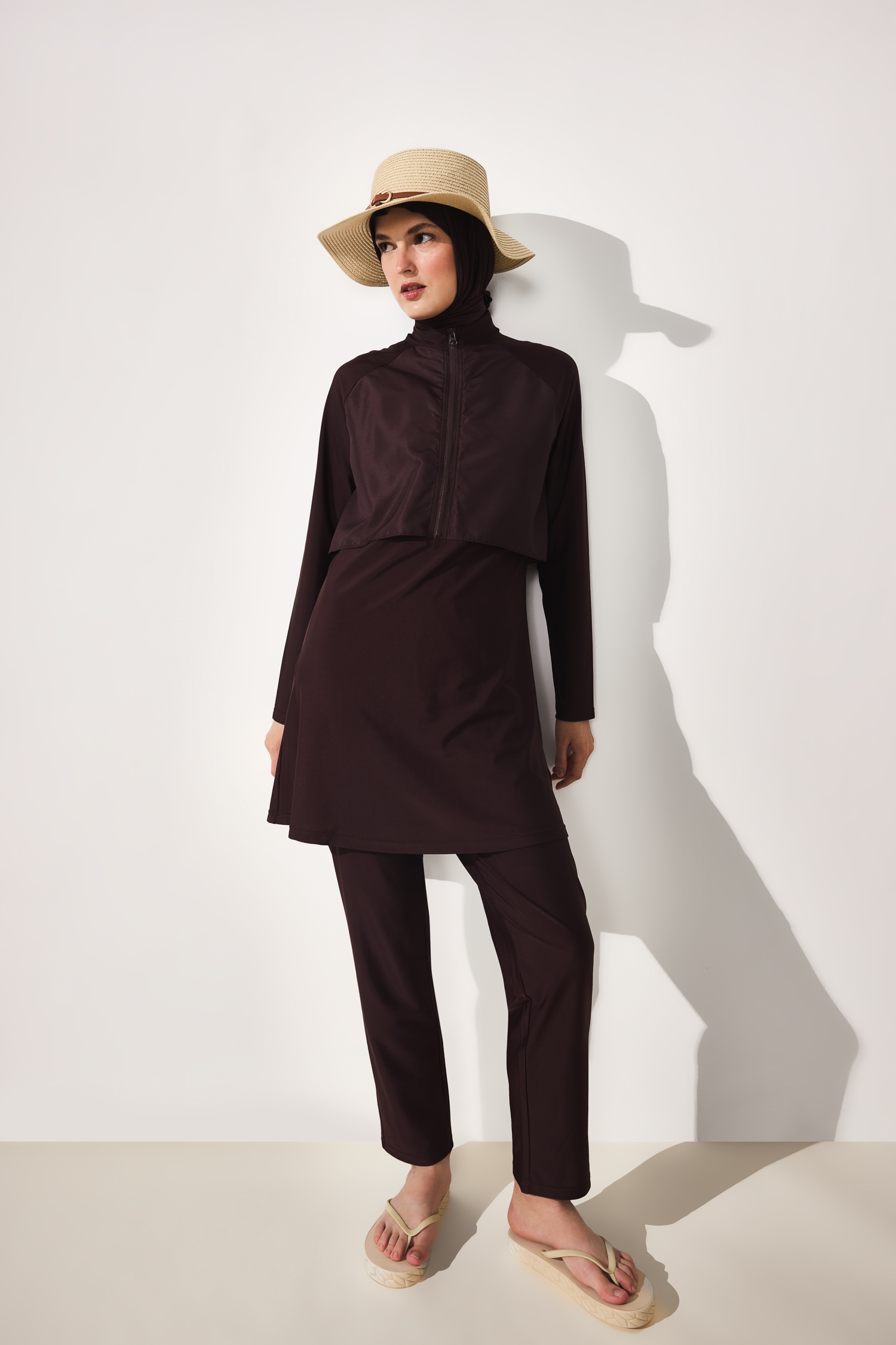 DeFacto Regular Fit 4'Lü Burkini Mayo görsel 2