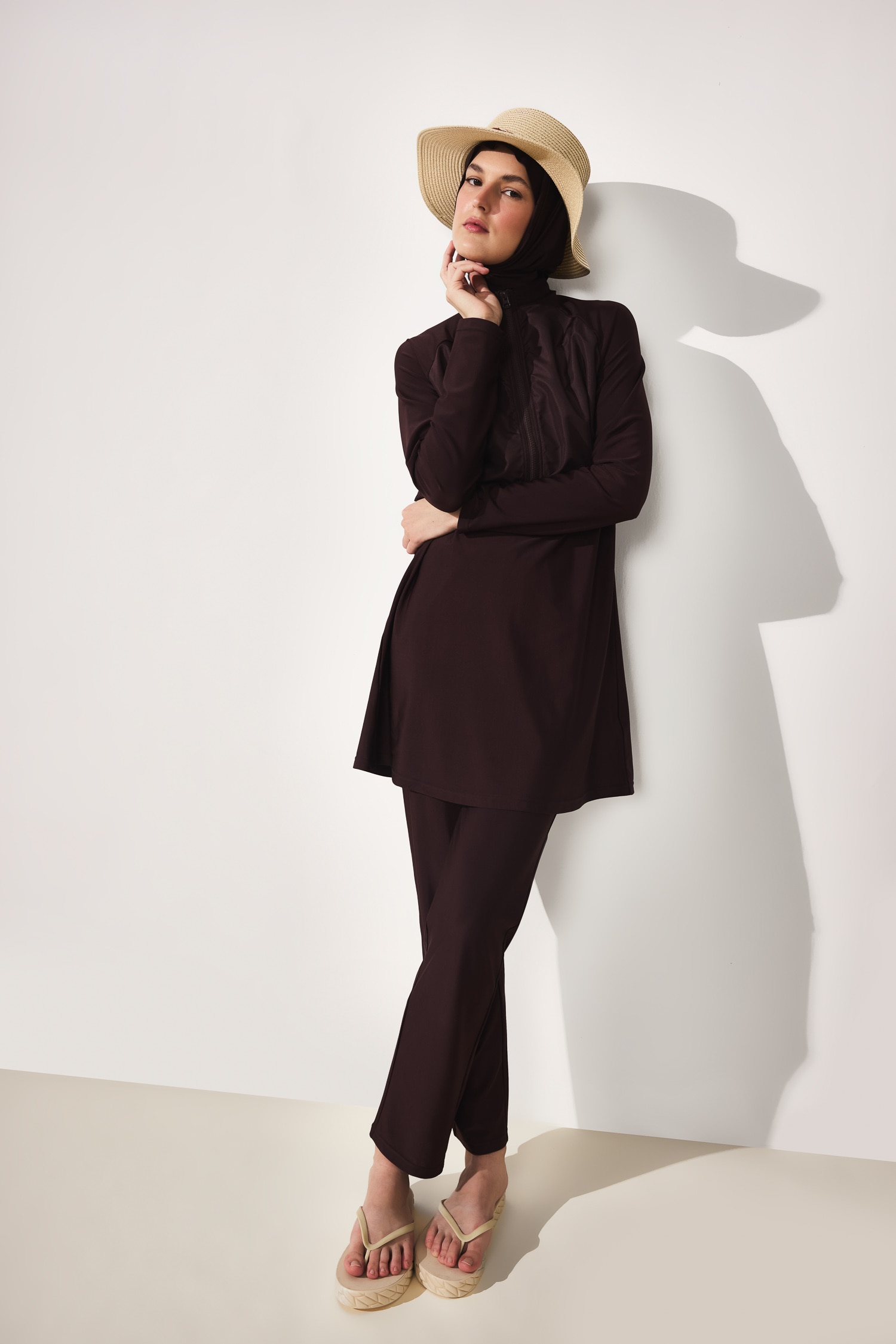 DeFacto Regular Fit 4'Lü Burkini Mayo görsel 3