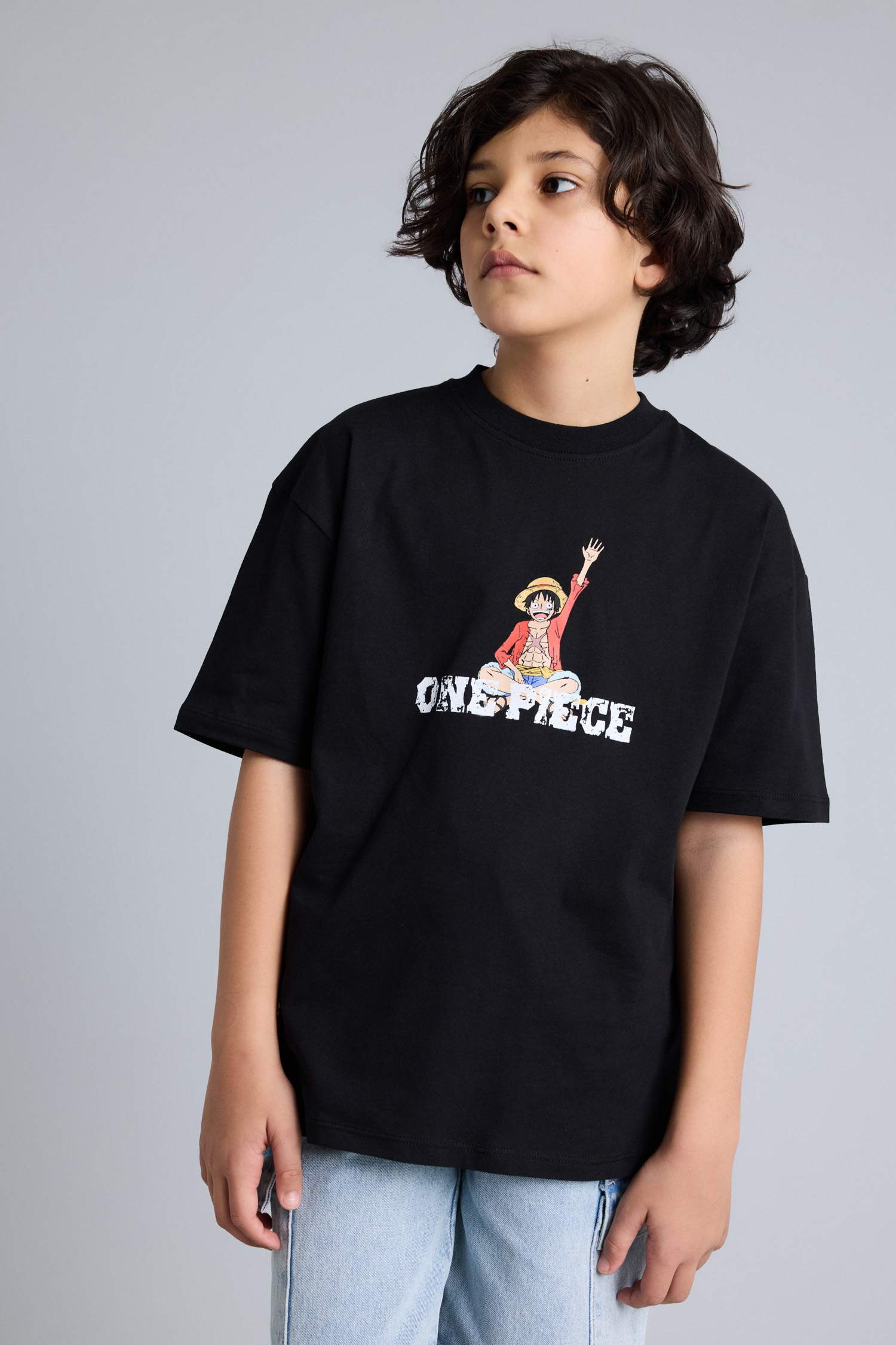 ワンピース euw detachable fringe camisole one-piece Black BOYS & TEENS Boy One Piece Oversize T-Shirt 3489900 | DeFacto