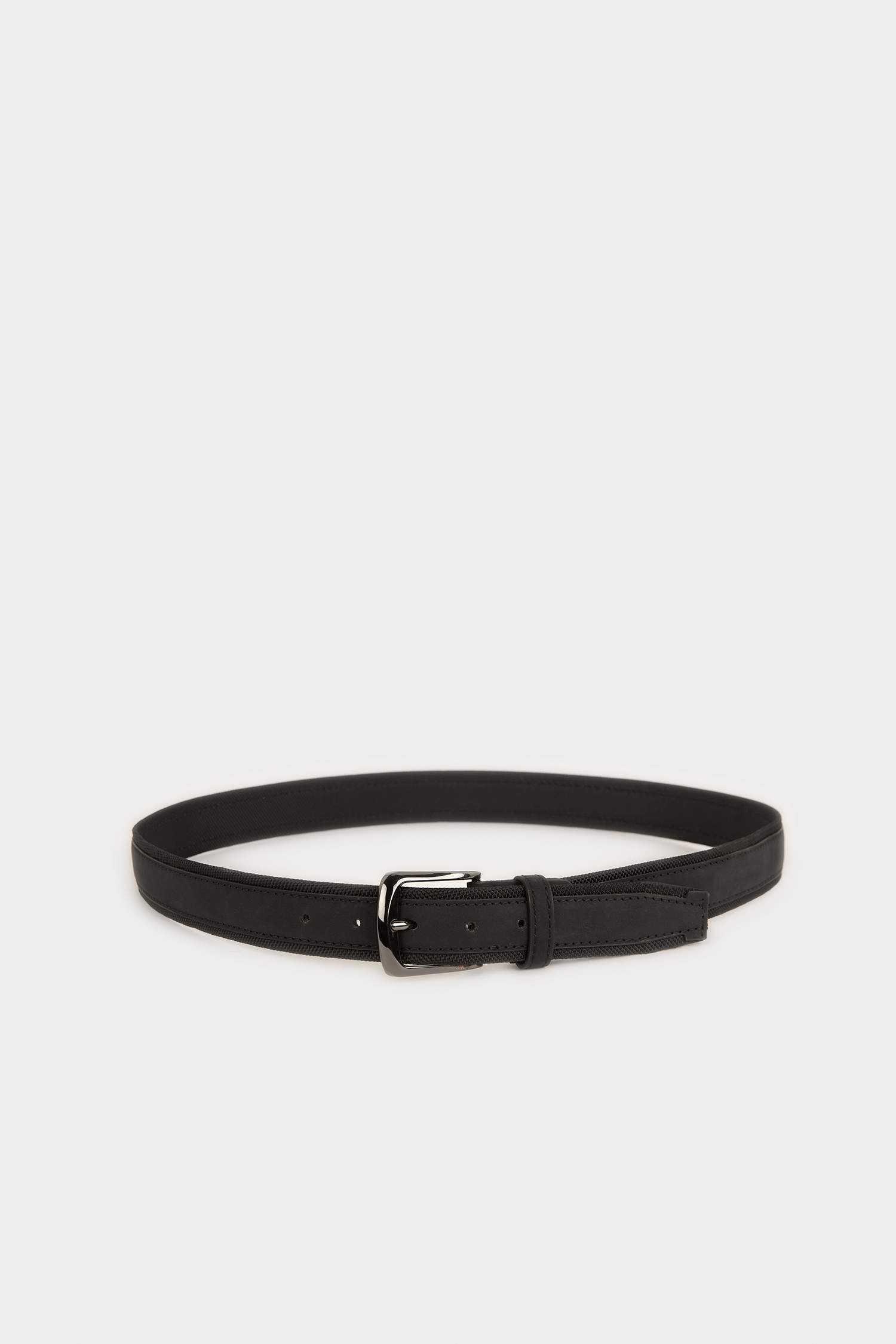 Black Man Man Rectangle Clasp Faux Leather Belt 3401842 | DeFacto