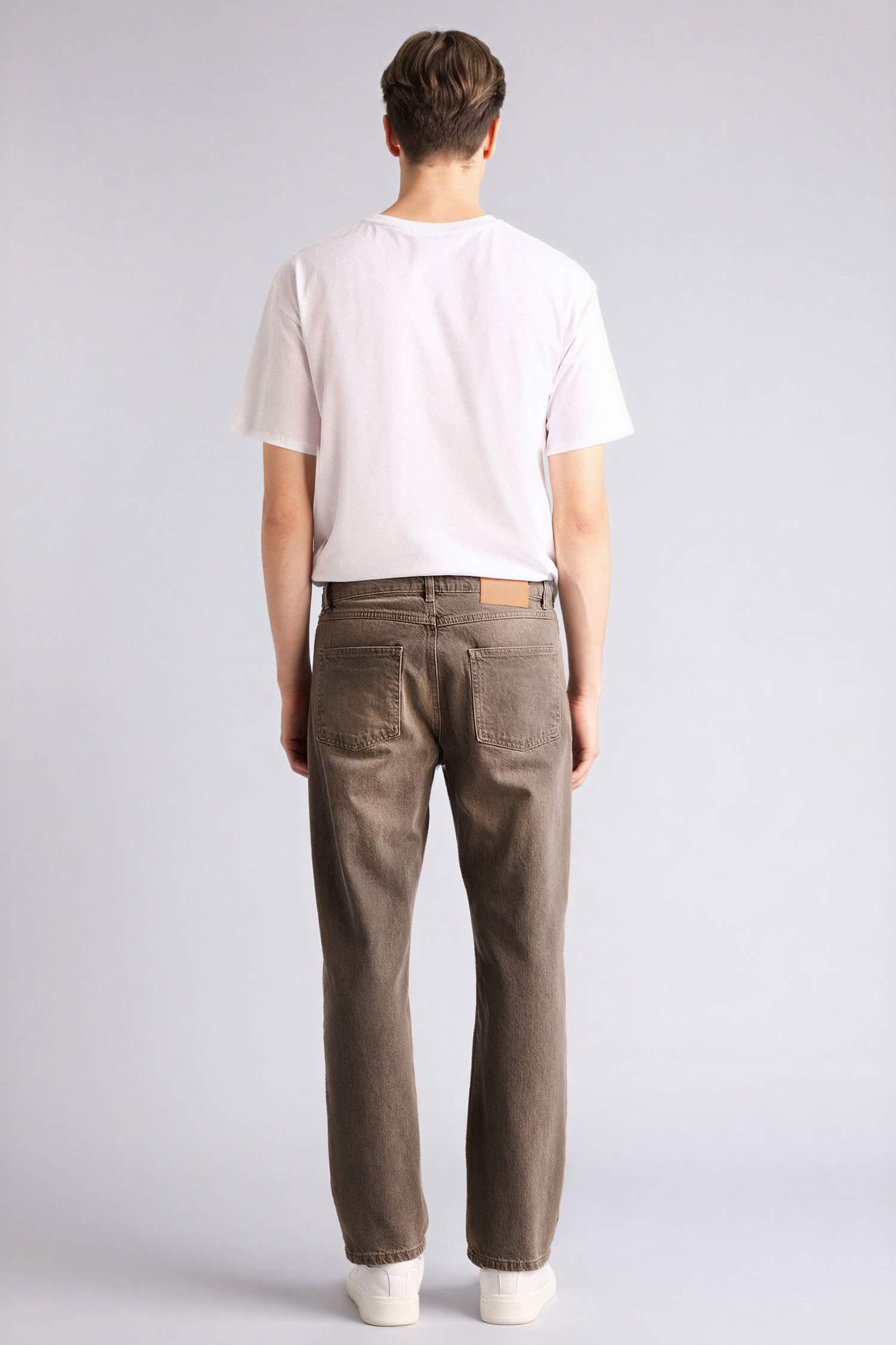 Yumuşak Dokulu Straight Fit Jean Pantolon