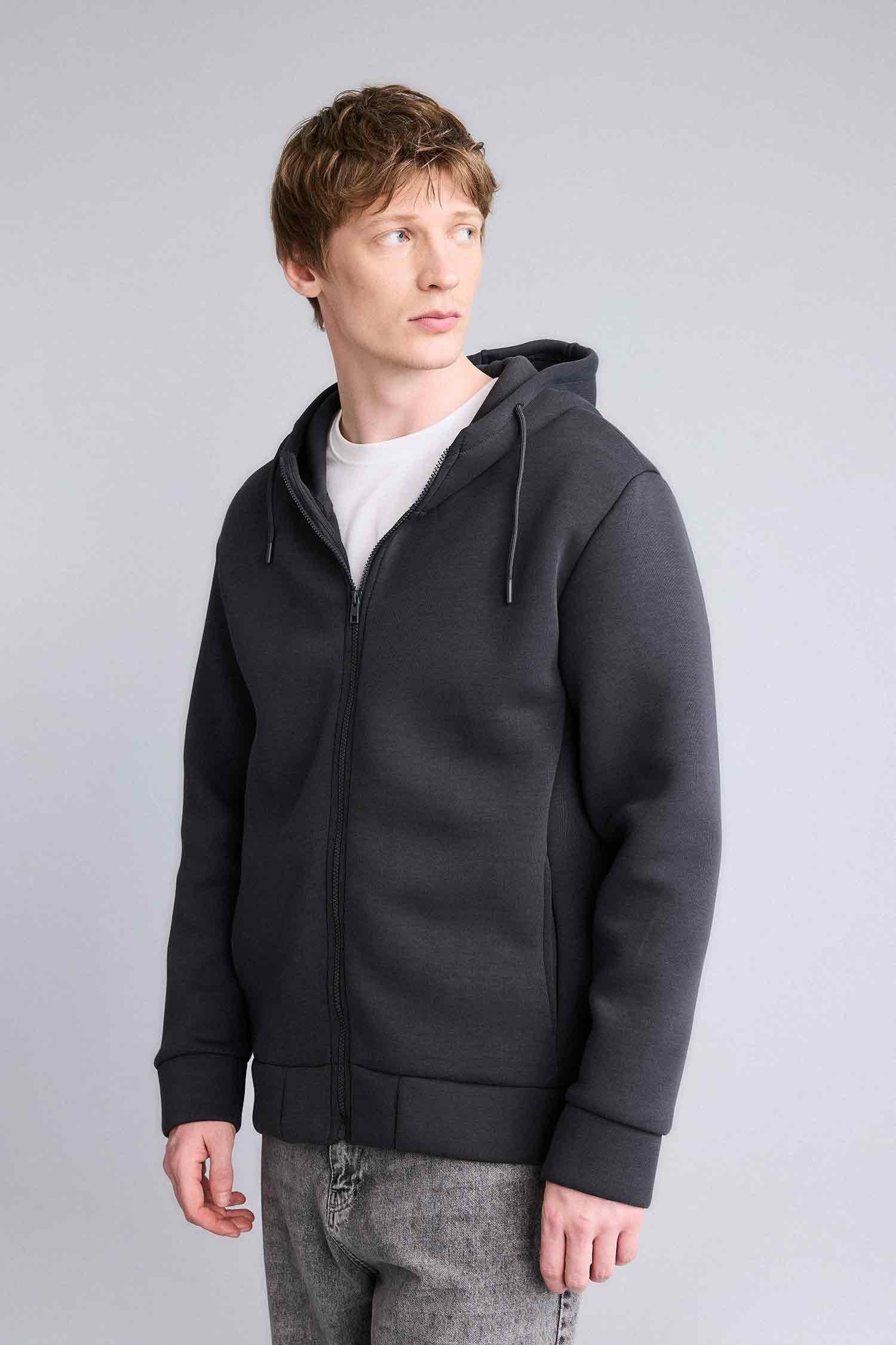 DeFacto Pamuklu Regular Fit Kapüşonlu Sweatshirt
