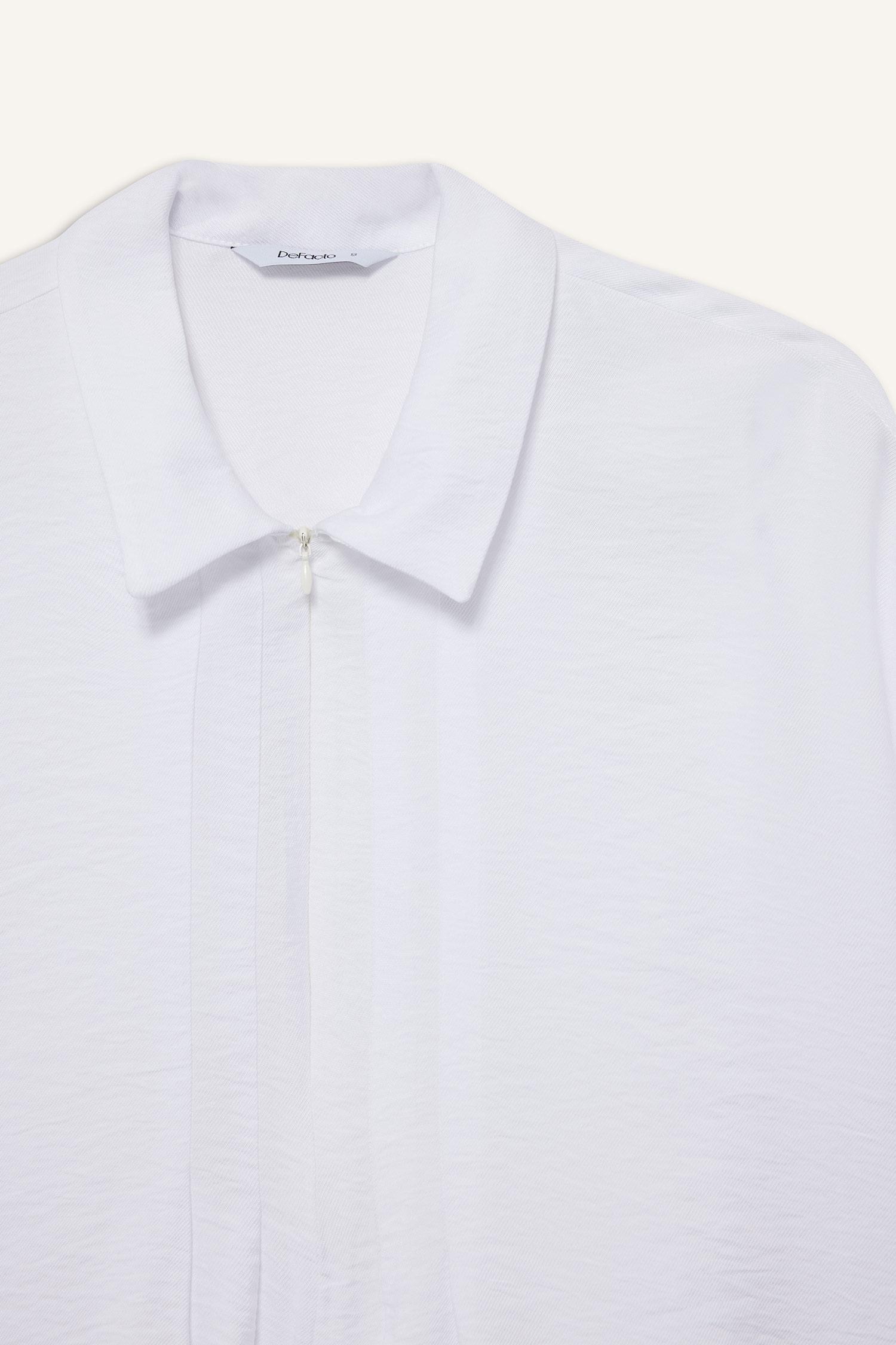 DeFacto Relaxed Fit Uzun kollu Gömlek görsel 7
