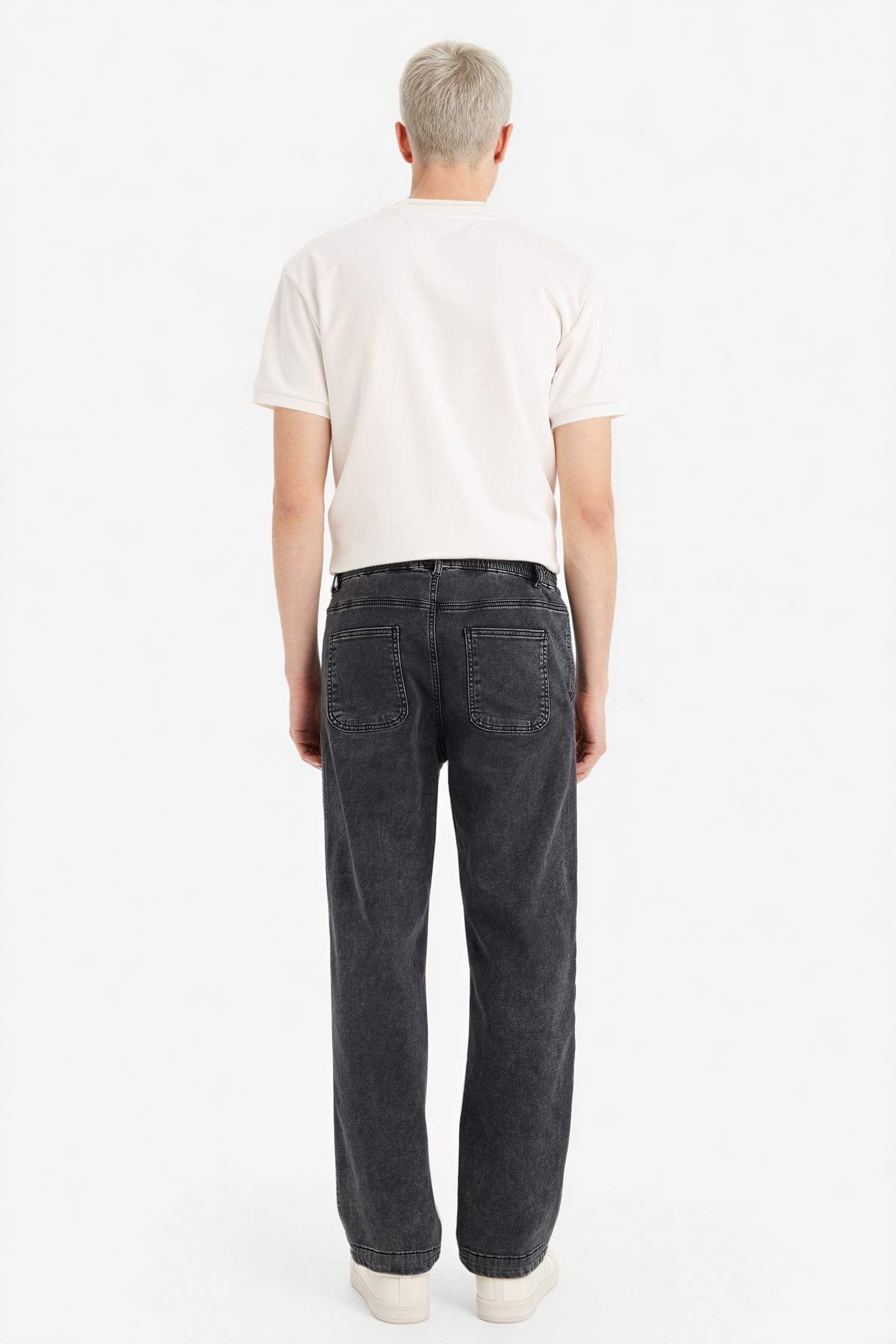 بنطرون جينز وايد ليج برجل واسع ملمس ناعم