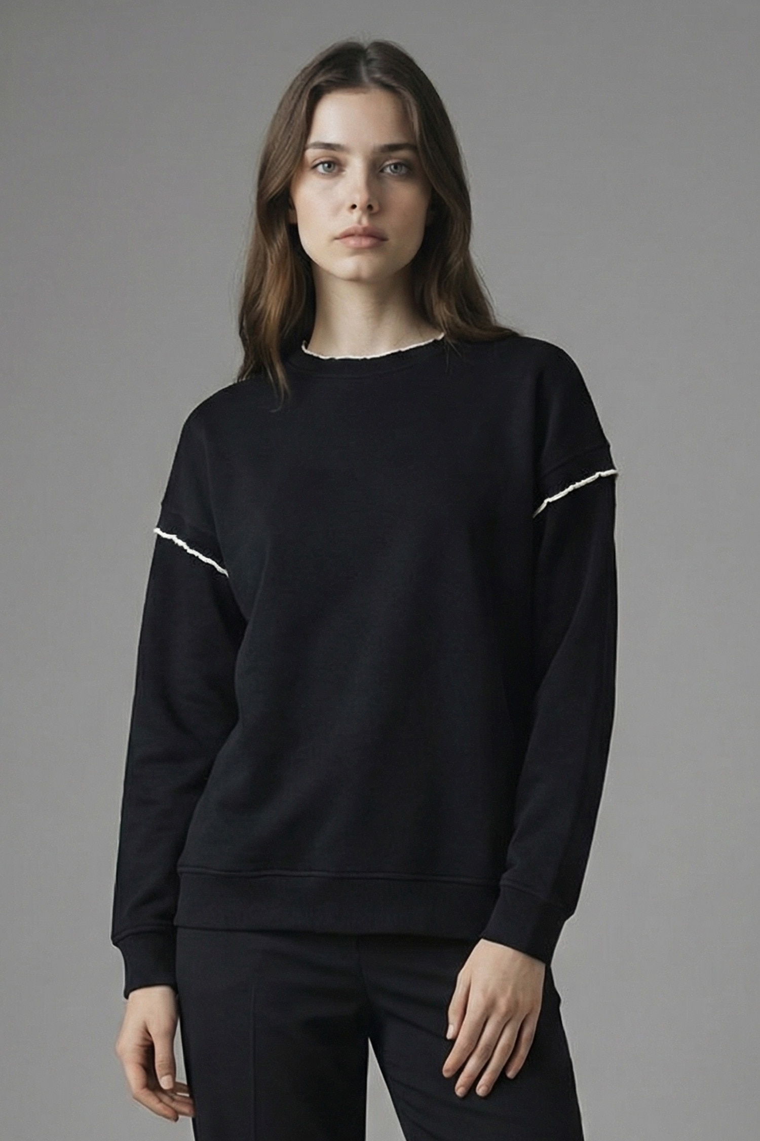 DeFacto %100 Pamuk Regular Fıt Sweatshirt Tunik