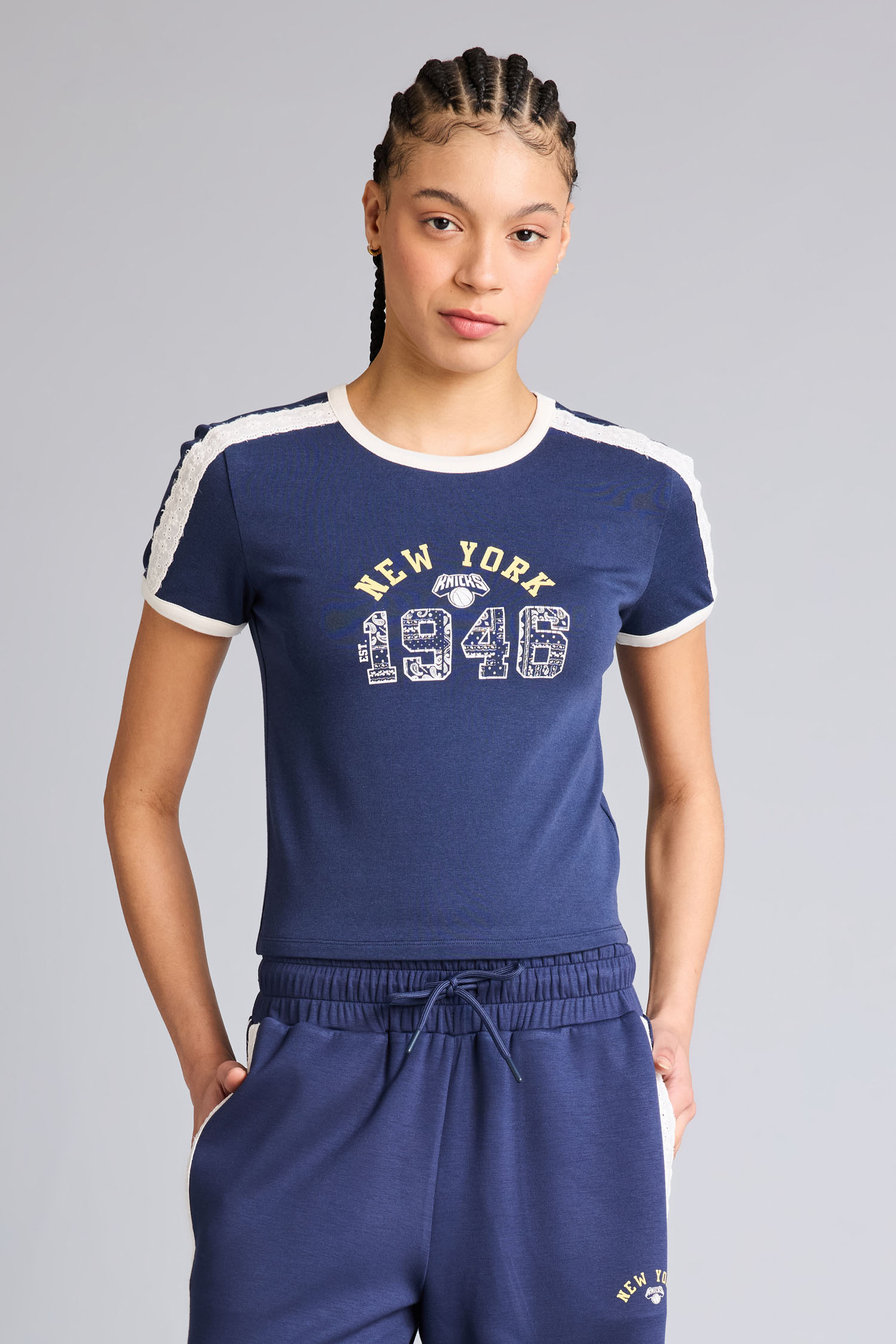 DeFacto Pamuklu NBA Slim Fit Modal Tişört görsel 3