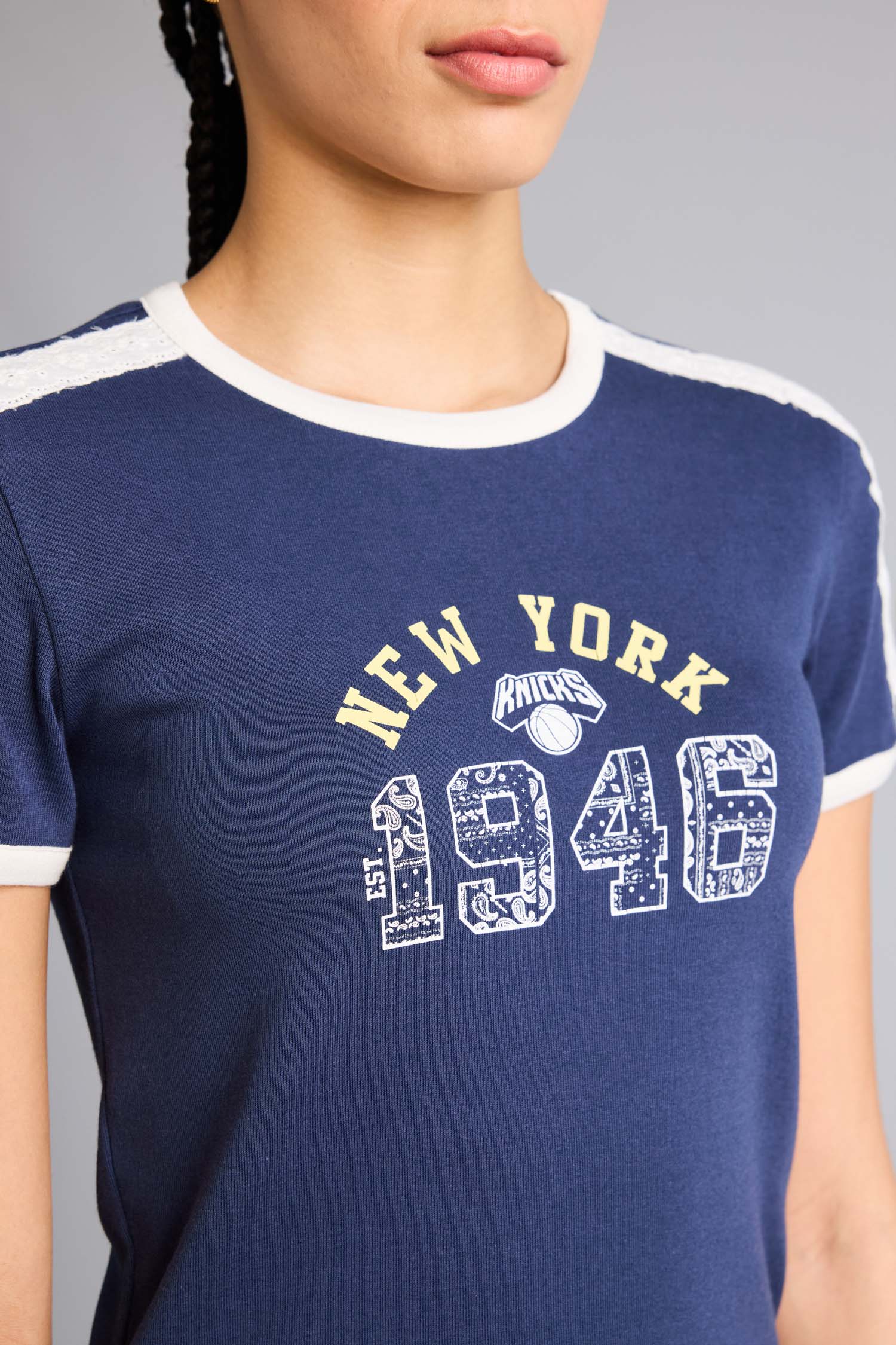 DeFacto Pamuklu NBA Slim Fit Modal Tişört görsel 4