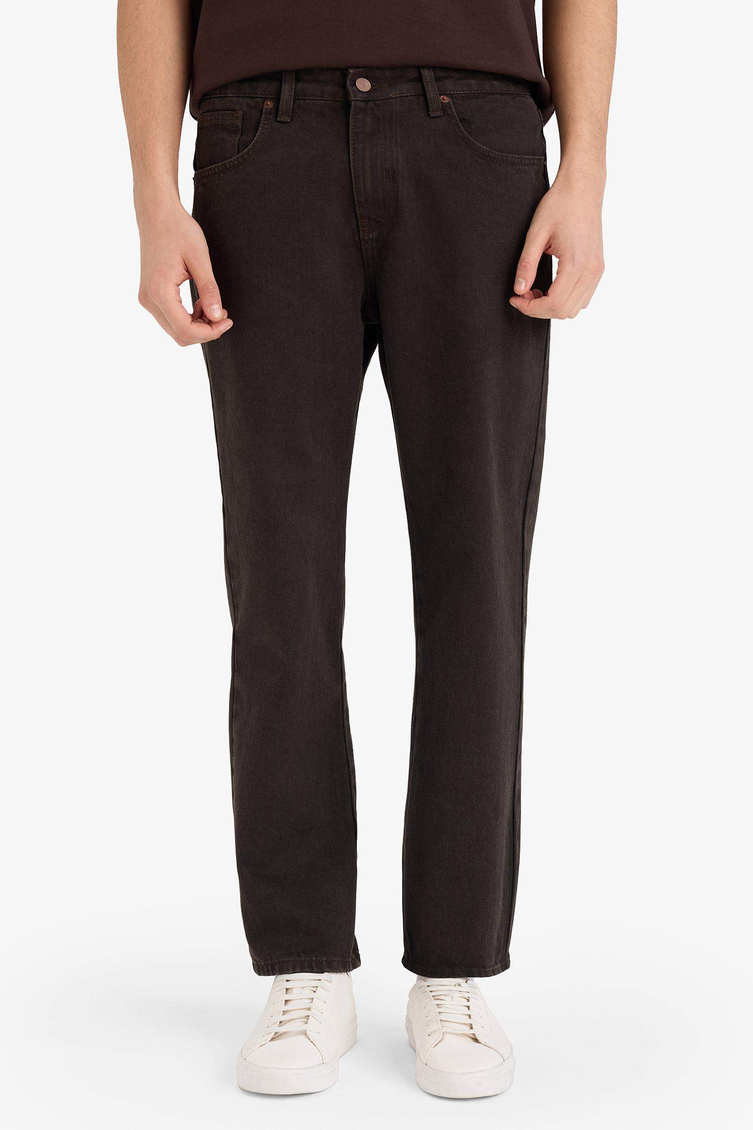 Straight Fit Düz Paça Jean Pantolon