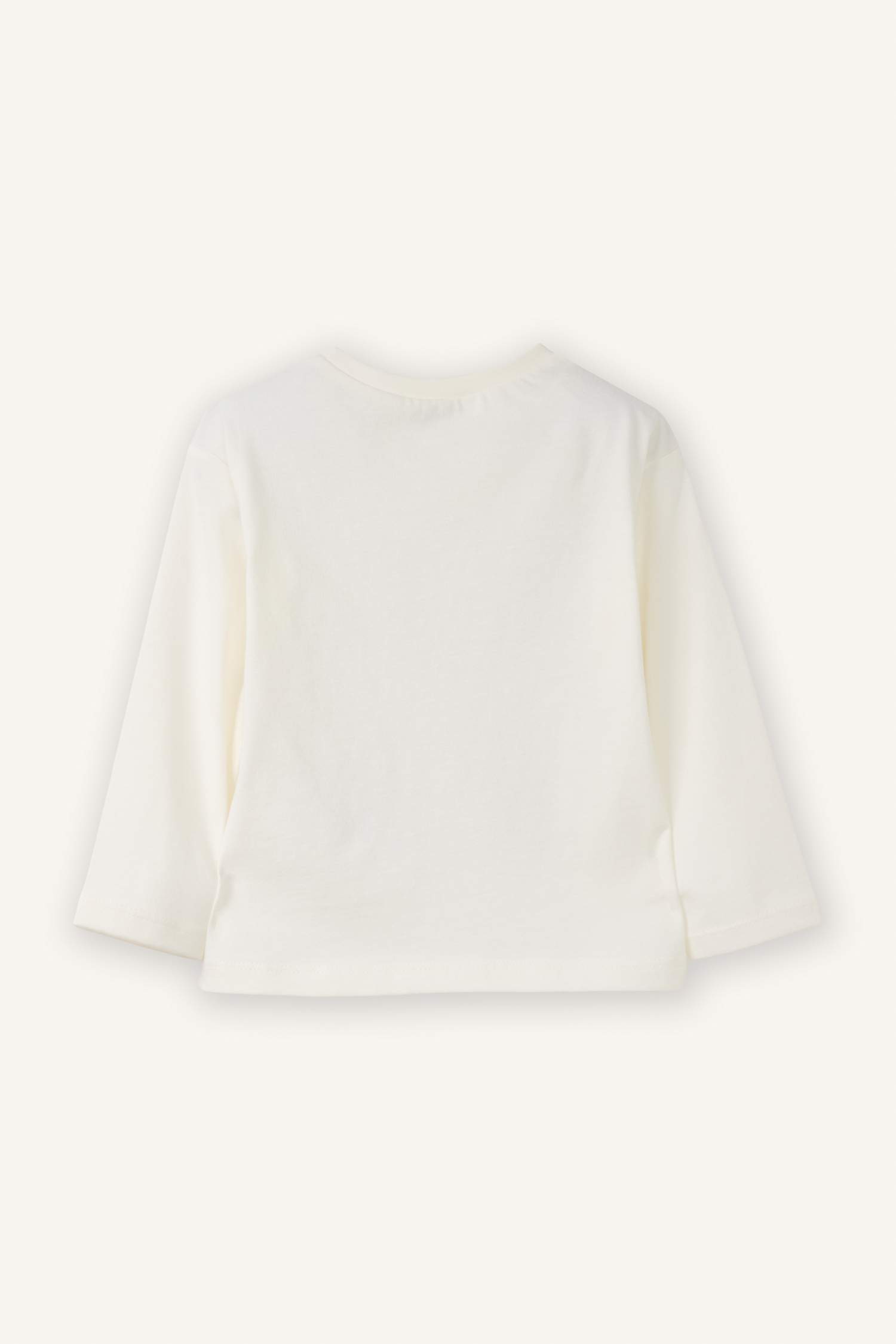 تيشرت بيبي بناتي ردن طويل قصة عادية وياخة مستديرة