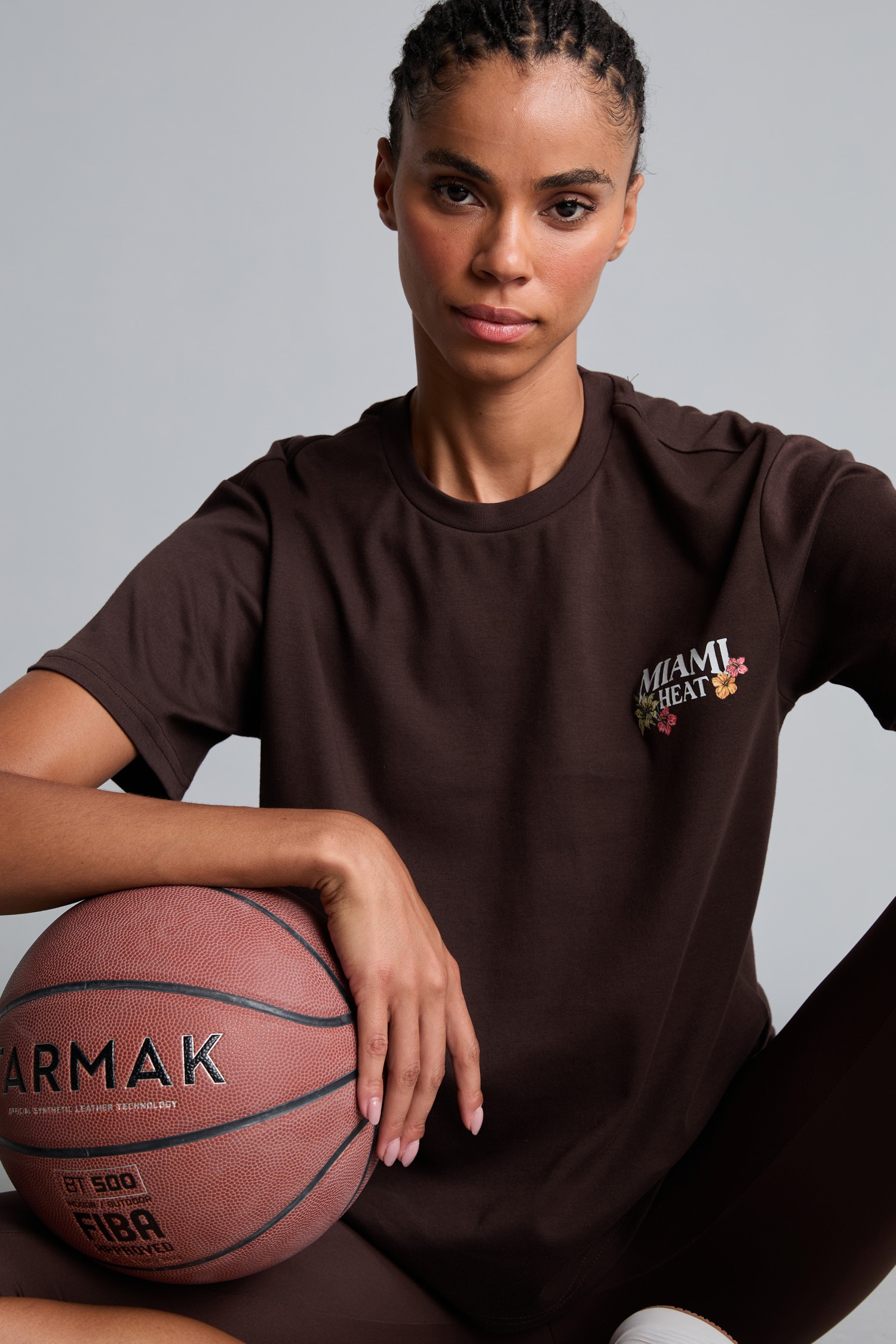 DeFacto %100 Pamuk NBA Mıamı Heat Lisanslı Oversıze Baskılı Tişört görsel 2