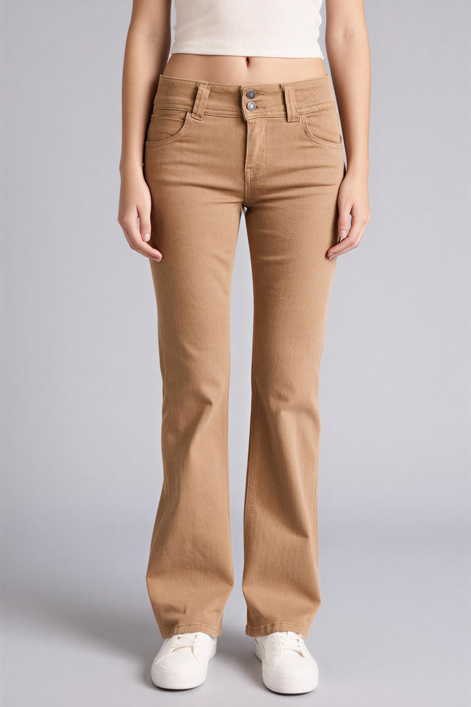 DeFacto Normal Bel Standart Boy Gabardin Pantolon görsel 2