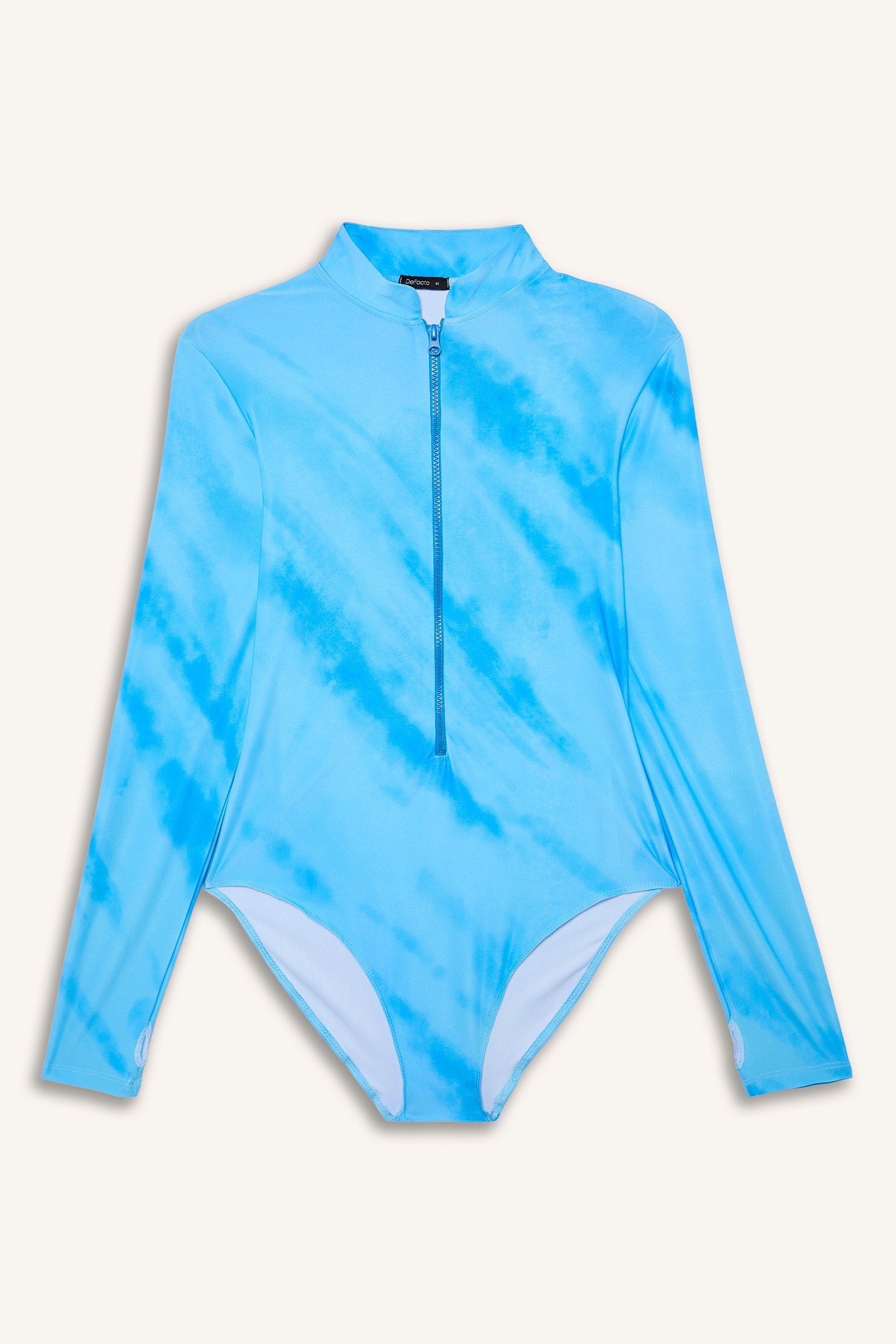 DeFacto Regular Fit Desenli 5'Li Burkini Mayo görsel 2