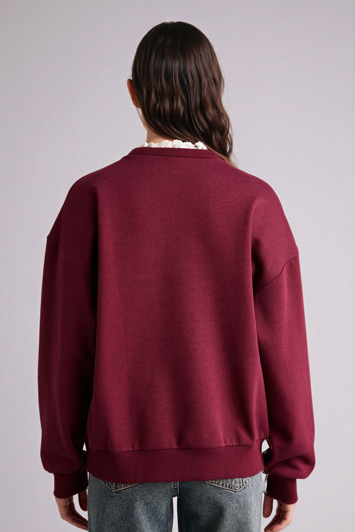 DeFacto Oversıze Baskılı Sweatshirt görsel 4