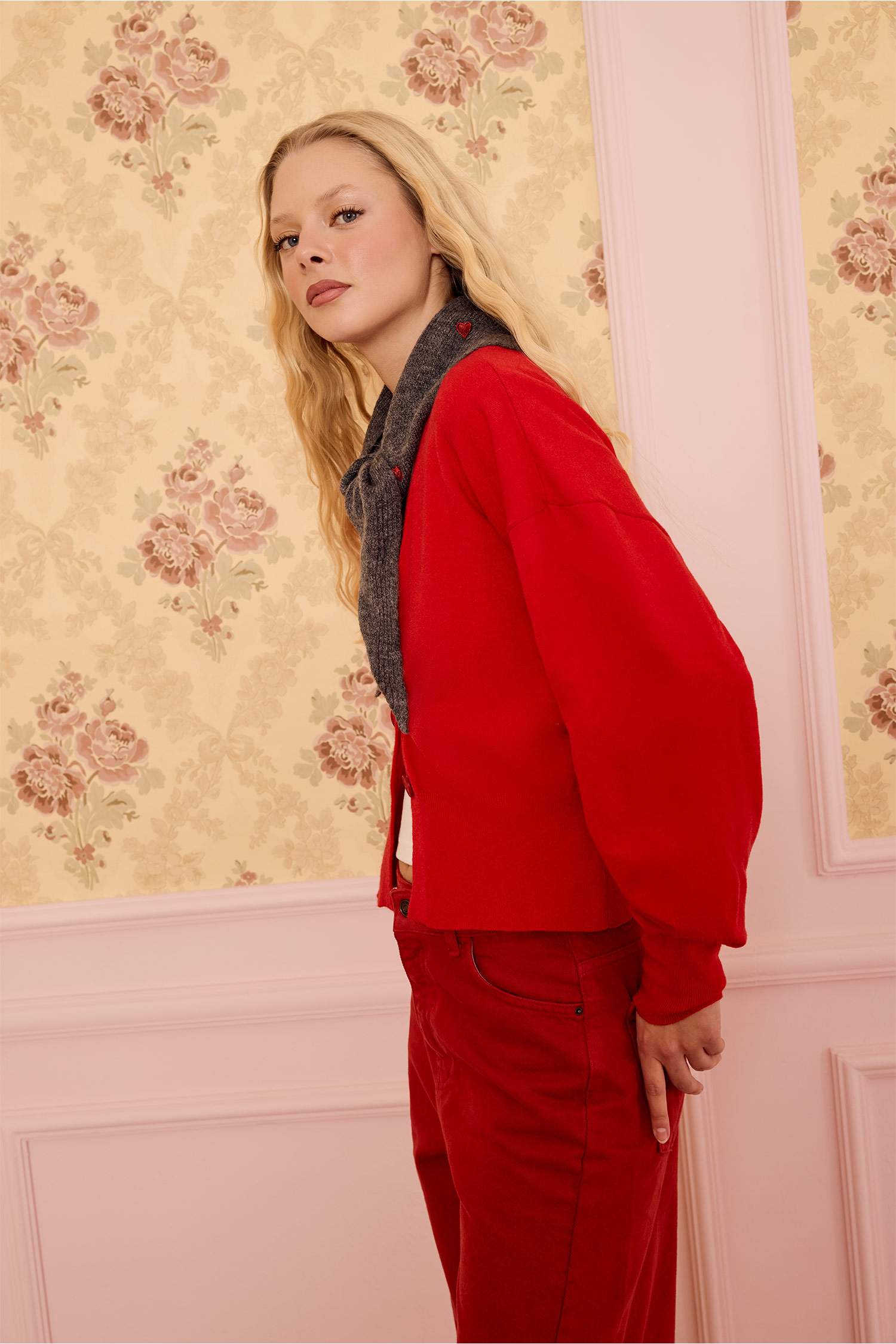 Oversıze V Yaka Hırka