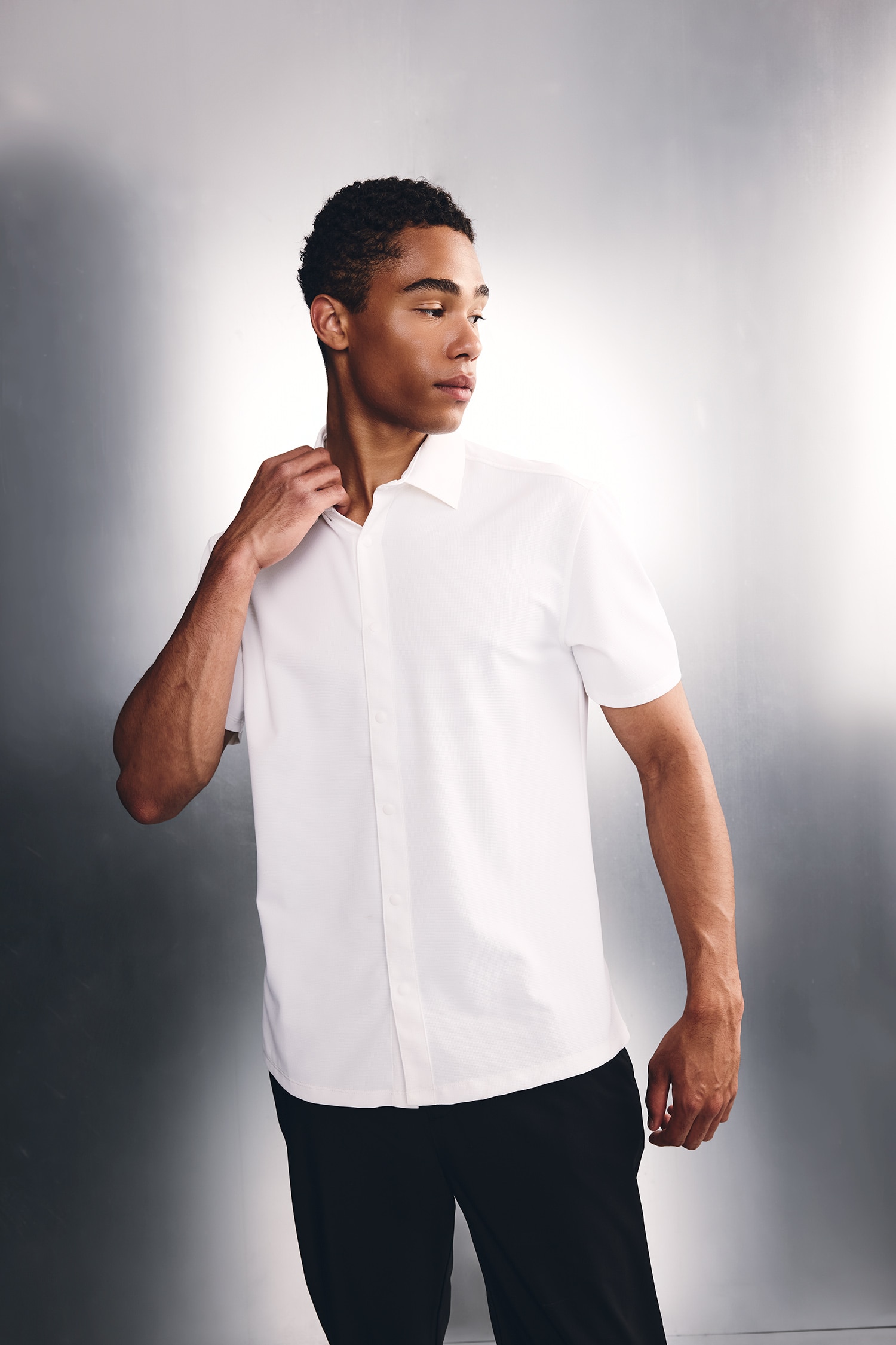 DeFacto Çabuk Kuruyan Slim Fit Kısa kollu Gömlek görsel 2