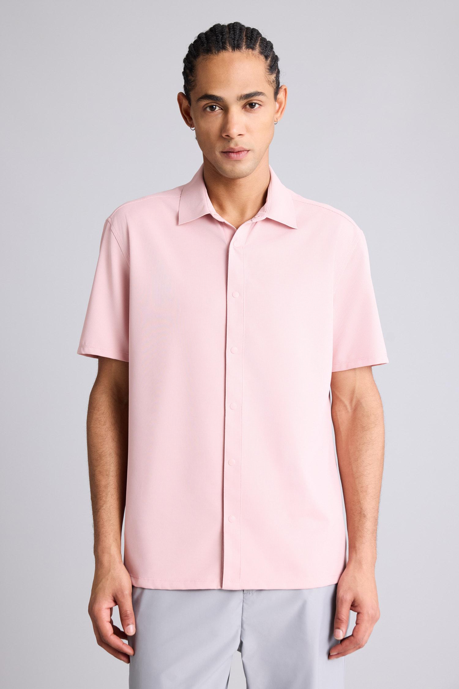 DeFacto Çabuk Kuruyan Slim Fit Kısa kollu Gömlek görsel 5