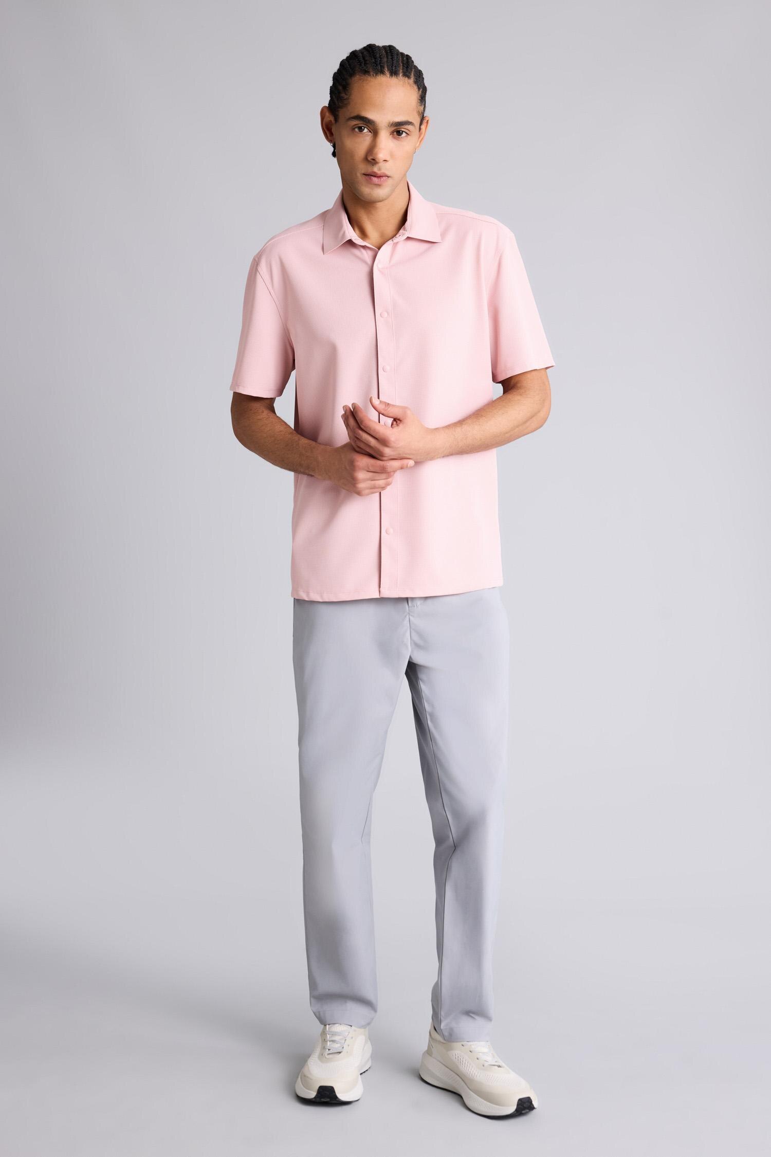 DeFacto Çabuk Kuruyan Slim Fit Kısa kollu Gömlek görsel 6
