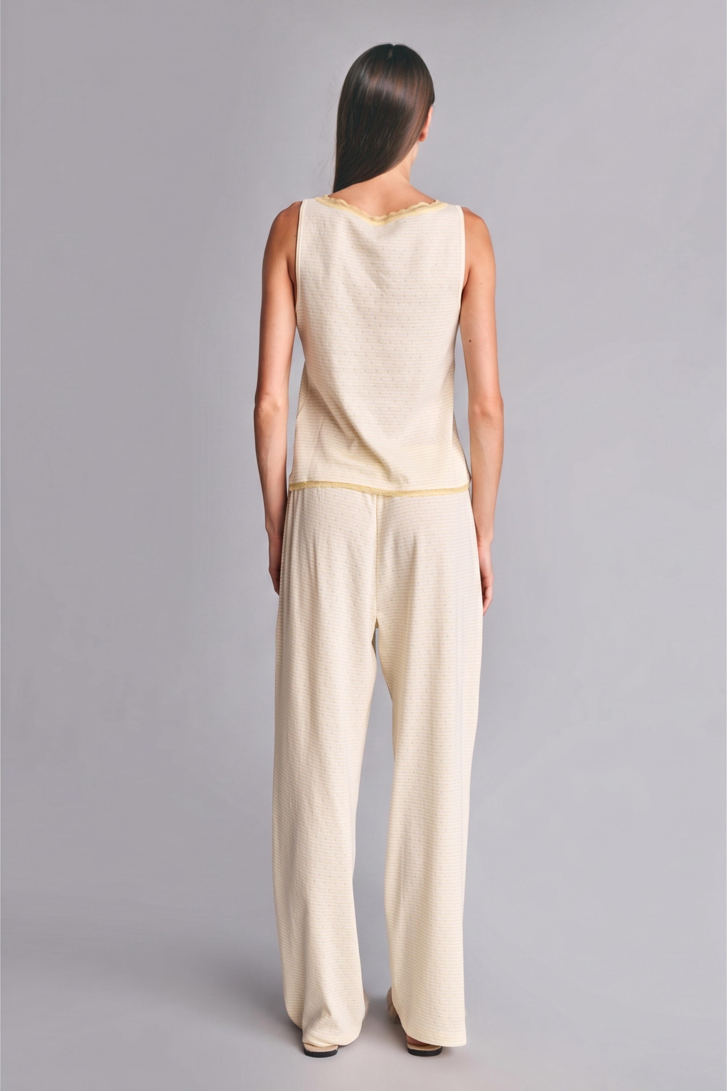 DeFacto Regular Fit Askılı Pijama Takımı görsel 6