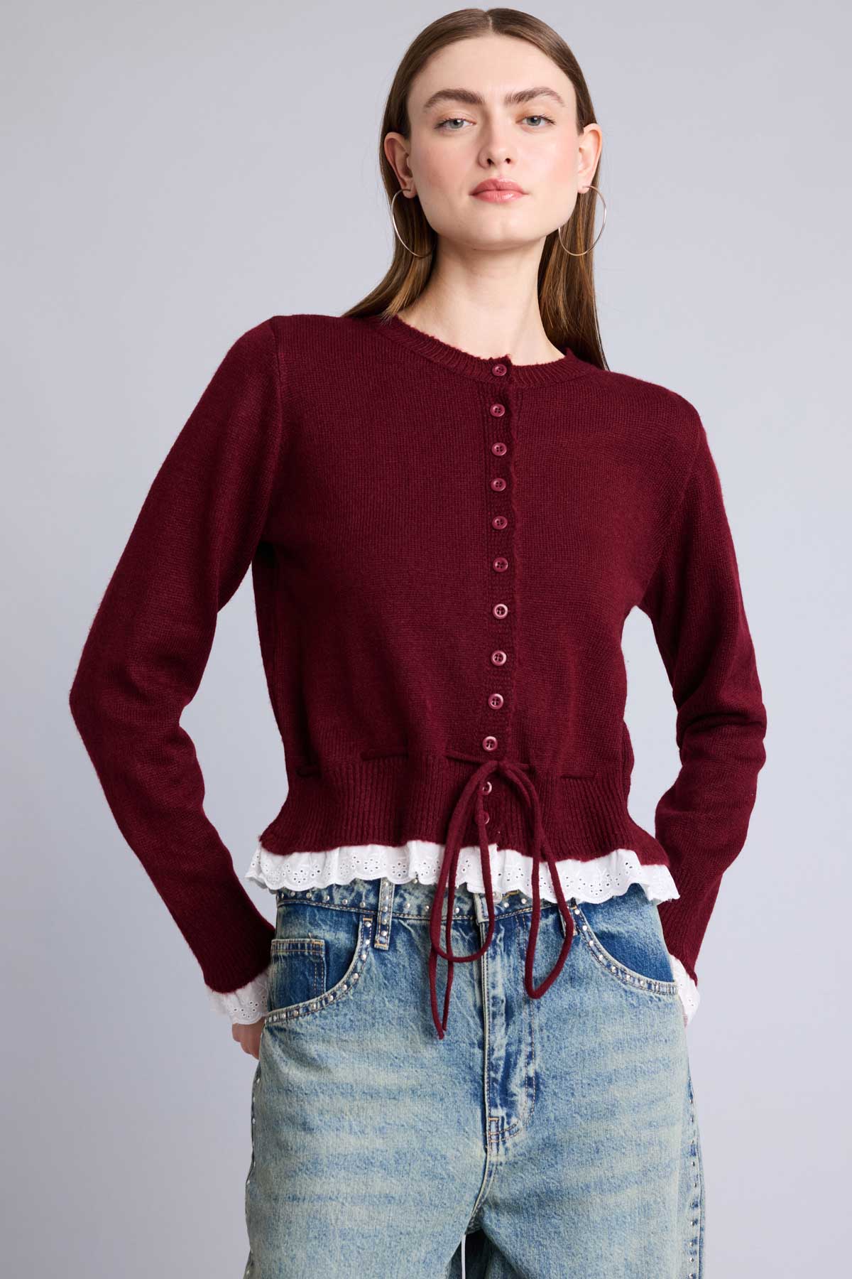 DeFacto Fisto Detaylı Slim Fit Basic Hırka görsel 3