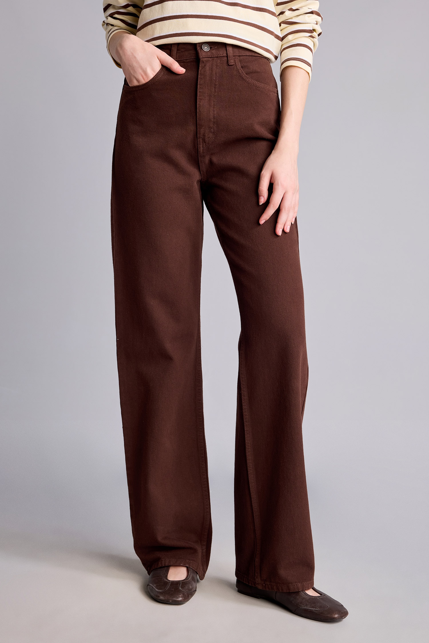 DeFacto Straight Fit Düz Paça Gabardin Pantolon görsel 3