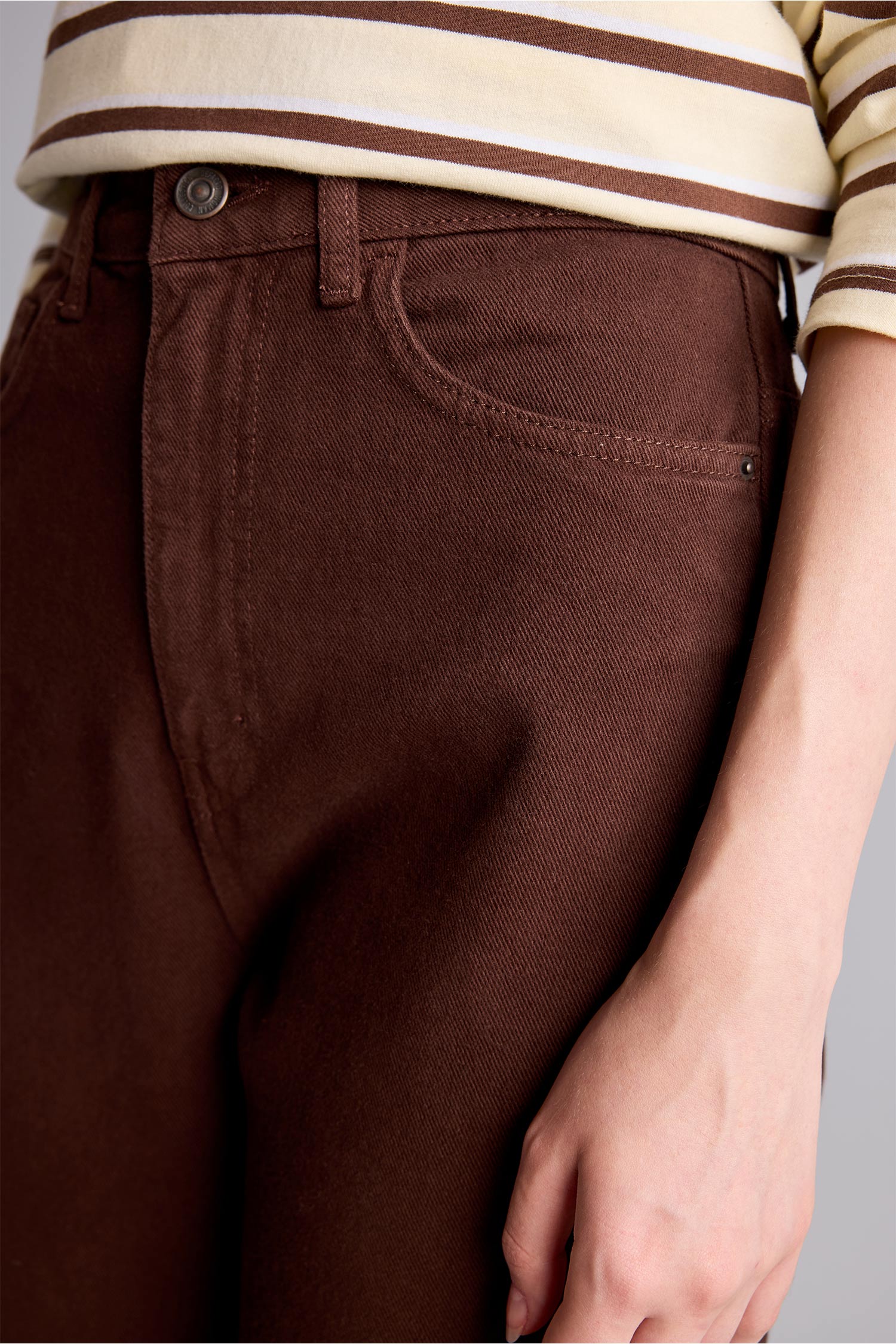 DeFacto Straight Fit Düz Paça Gabardin Pantolon görsel 4