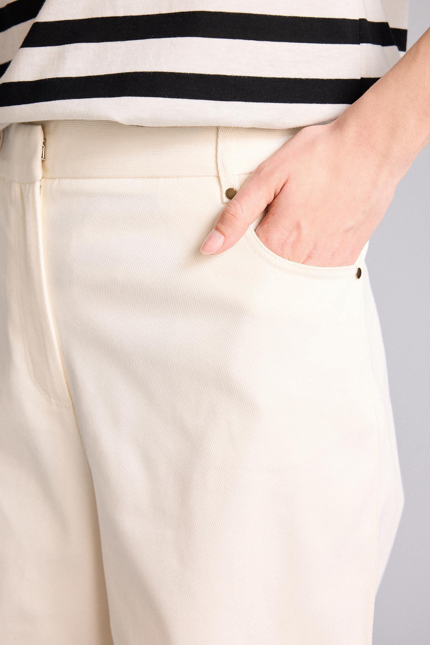 DeFacto Straıght Fıt Yüksek Bel Gabardin Pantolon görsel 3