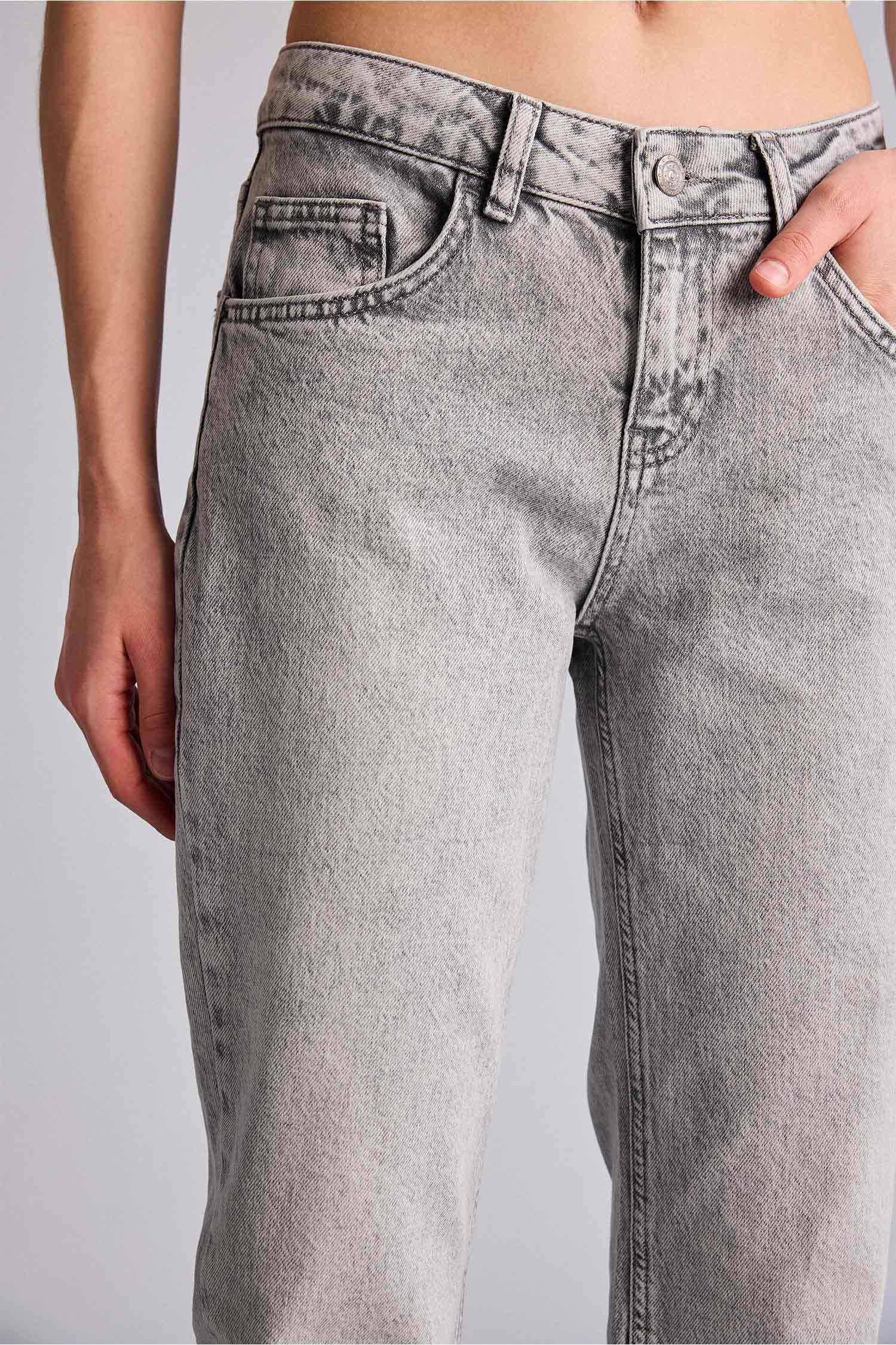 DeFacto Bootcut Düşük Bel Uzun Jean Yıkamalı Pantolon görsel 4