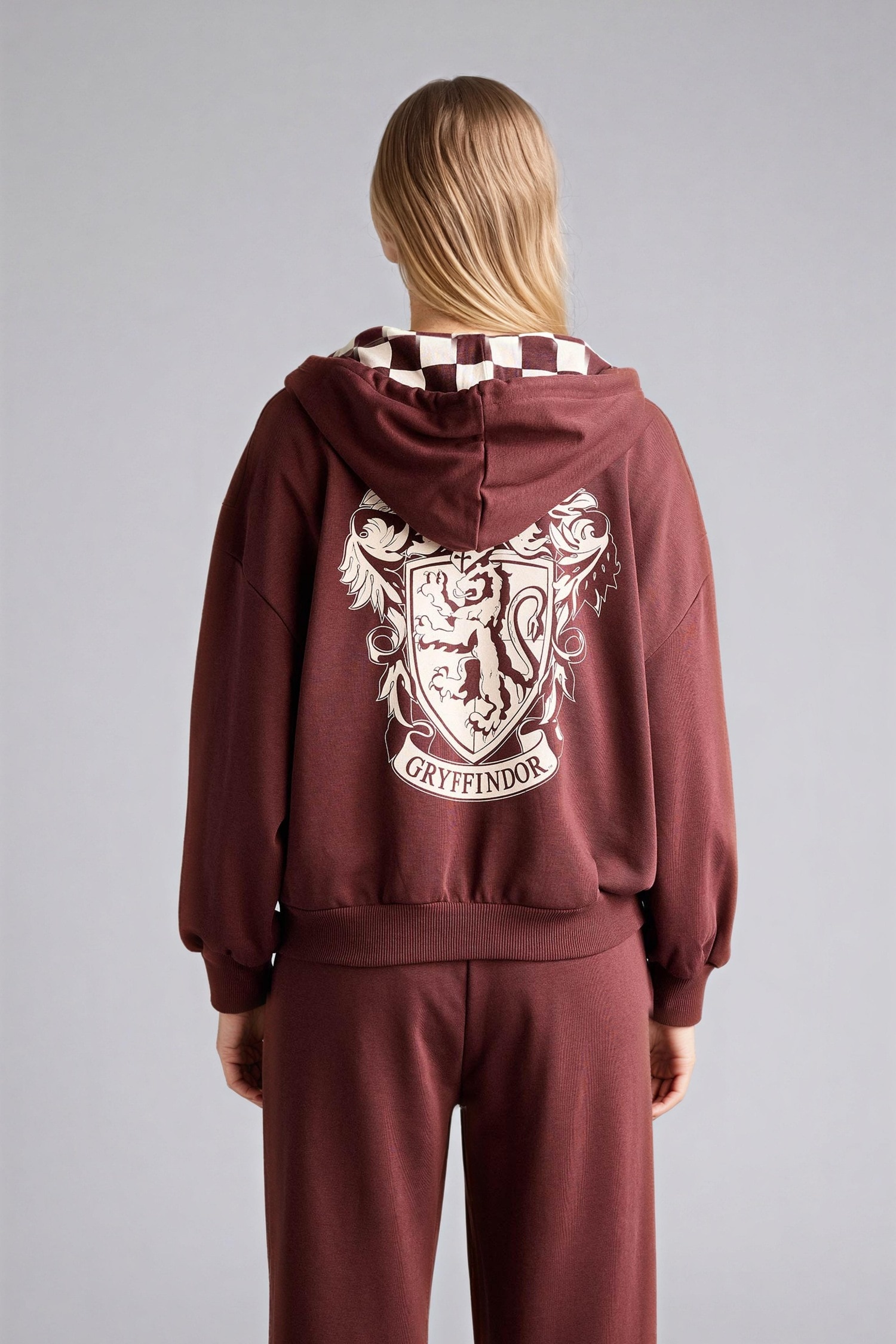 DeFacto Harry Potter Oversıze Kapüşonlu Fermuarlı Sweatshirt görsel 5