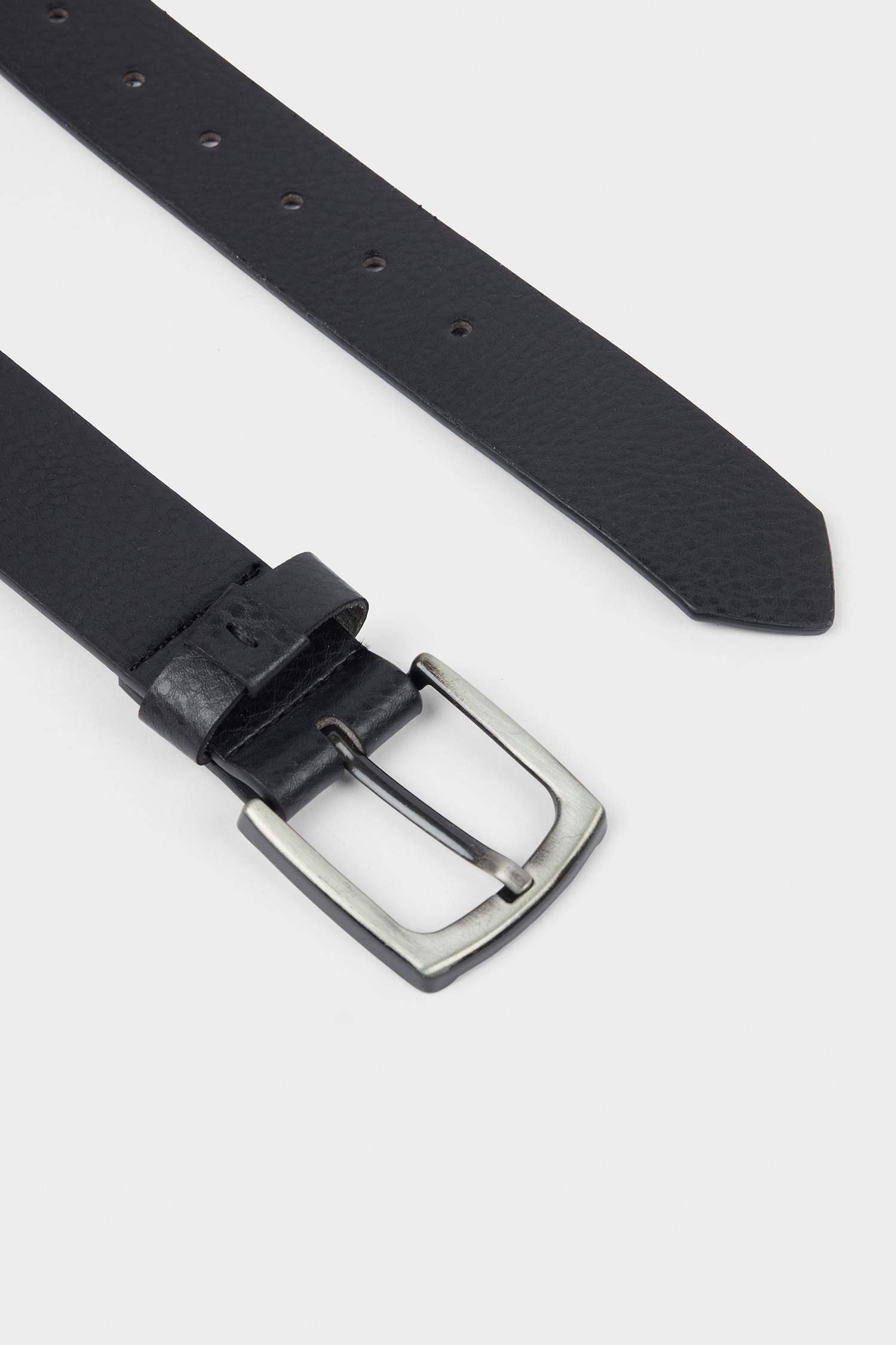 Erkek Dikdörtgen Toka Suni Deri Günlük Kemer