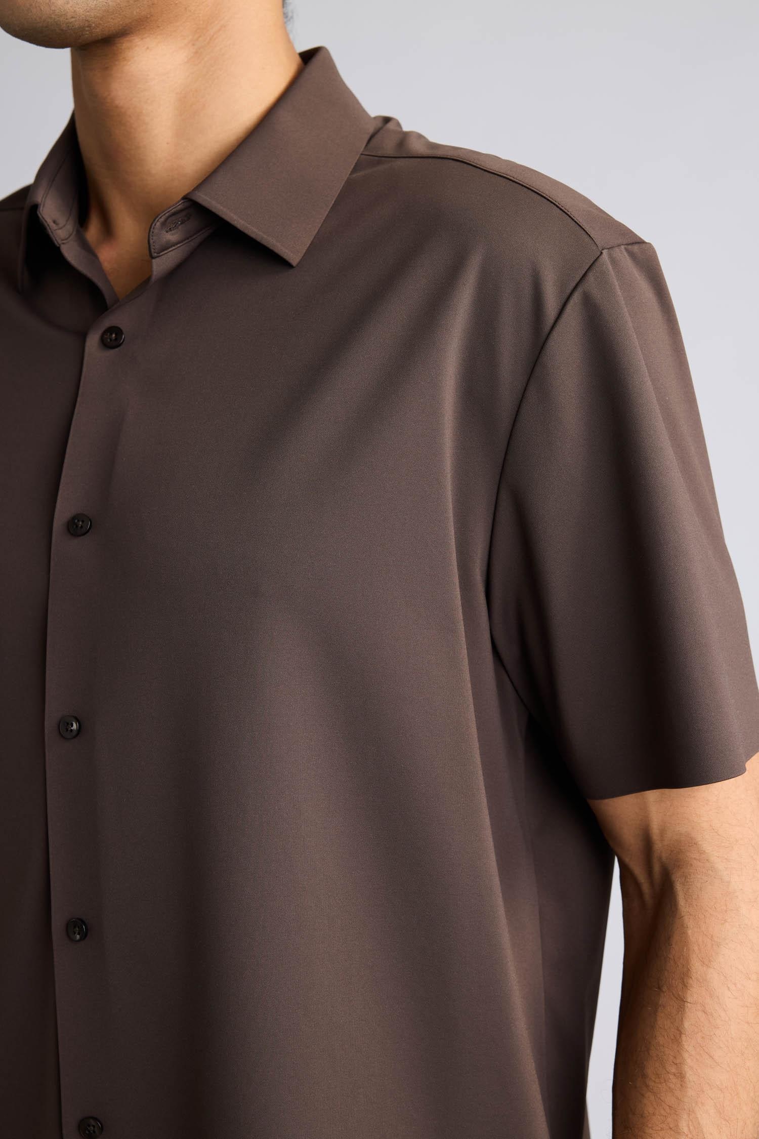 DeFacto Ultra Yumuşak Standart Fıt İpek Kısa Kollu Gömlek görsel 6