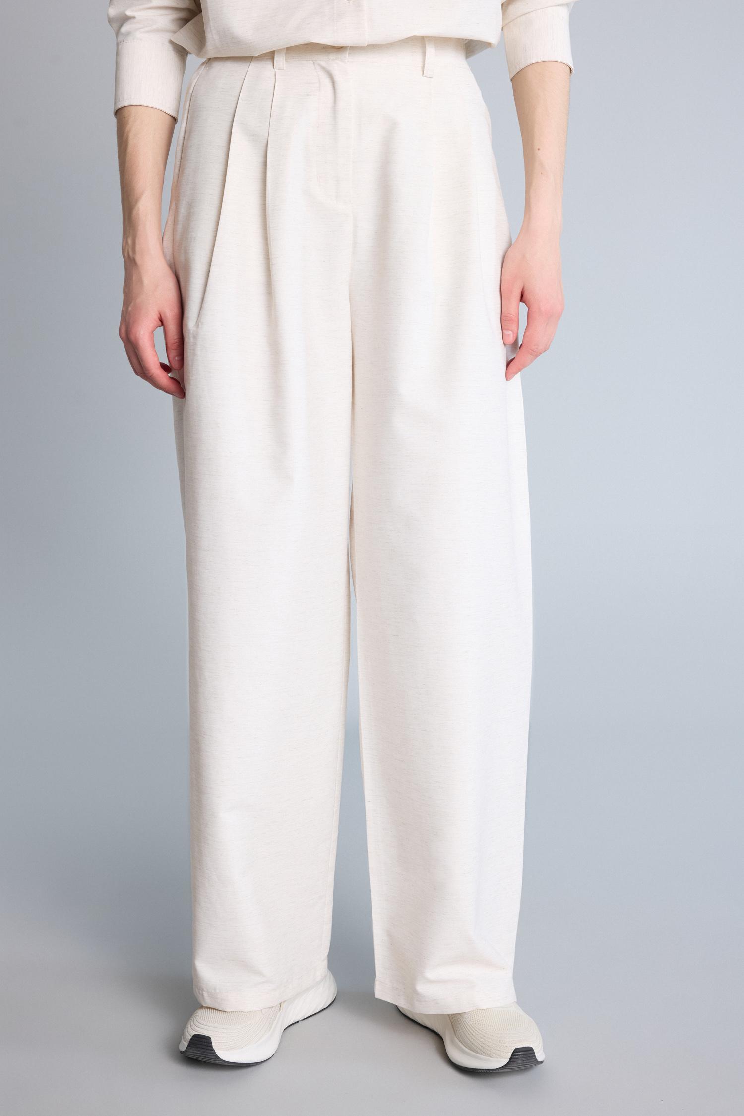DeFacto Wide Leg Keten Pantolon görsel 4