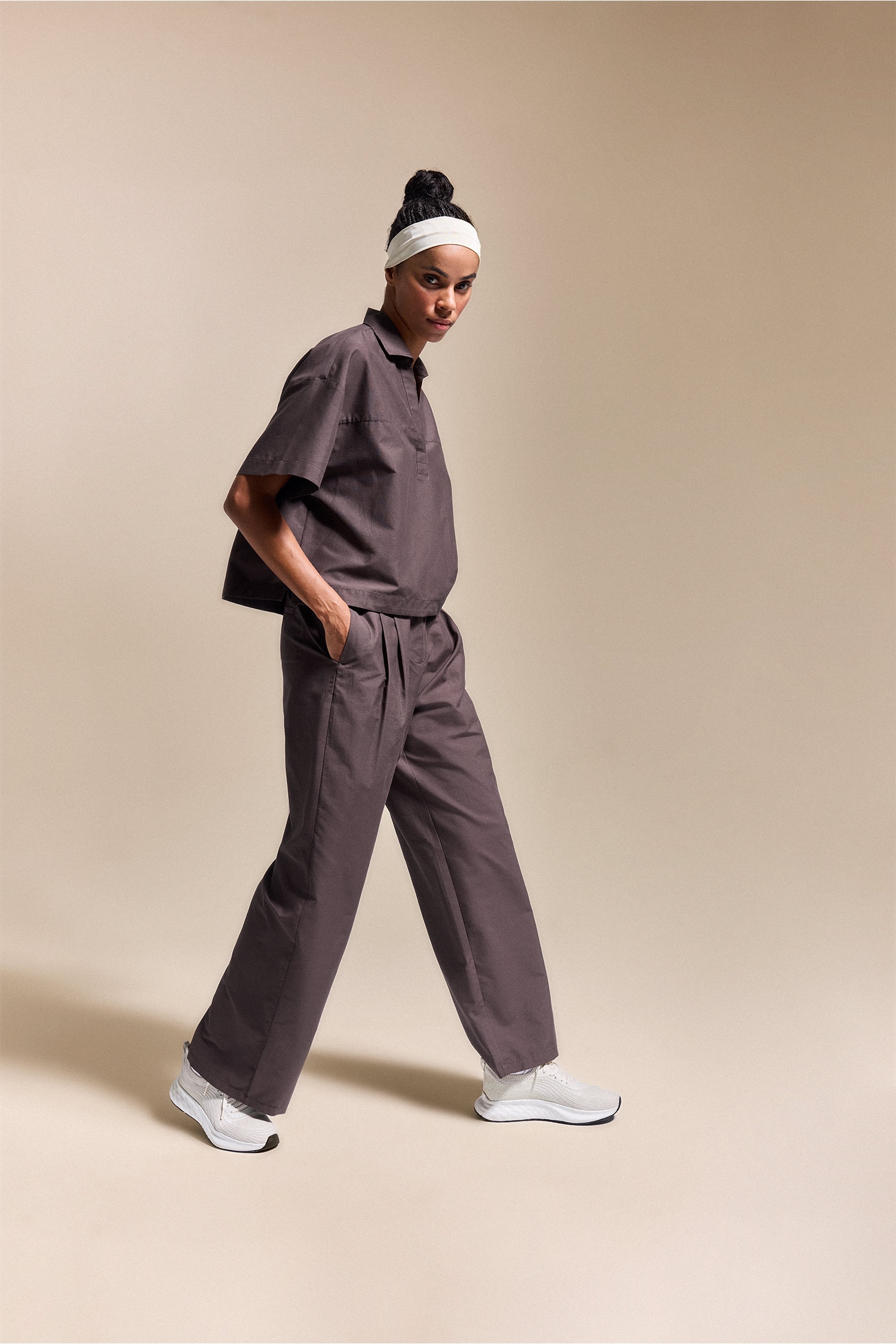 DeFacto Wide Leg Keten Pantolon görsel 3