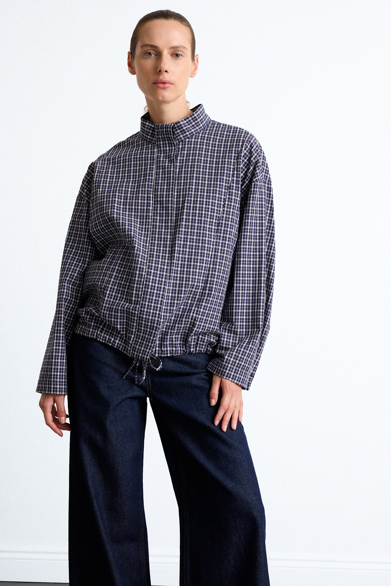 DeFacto %100 Pamuk Regular Fit Uzun Kollu Poplin Tunik görsel 3