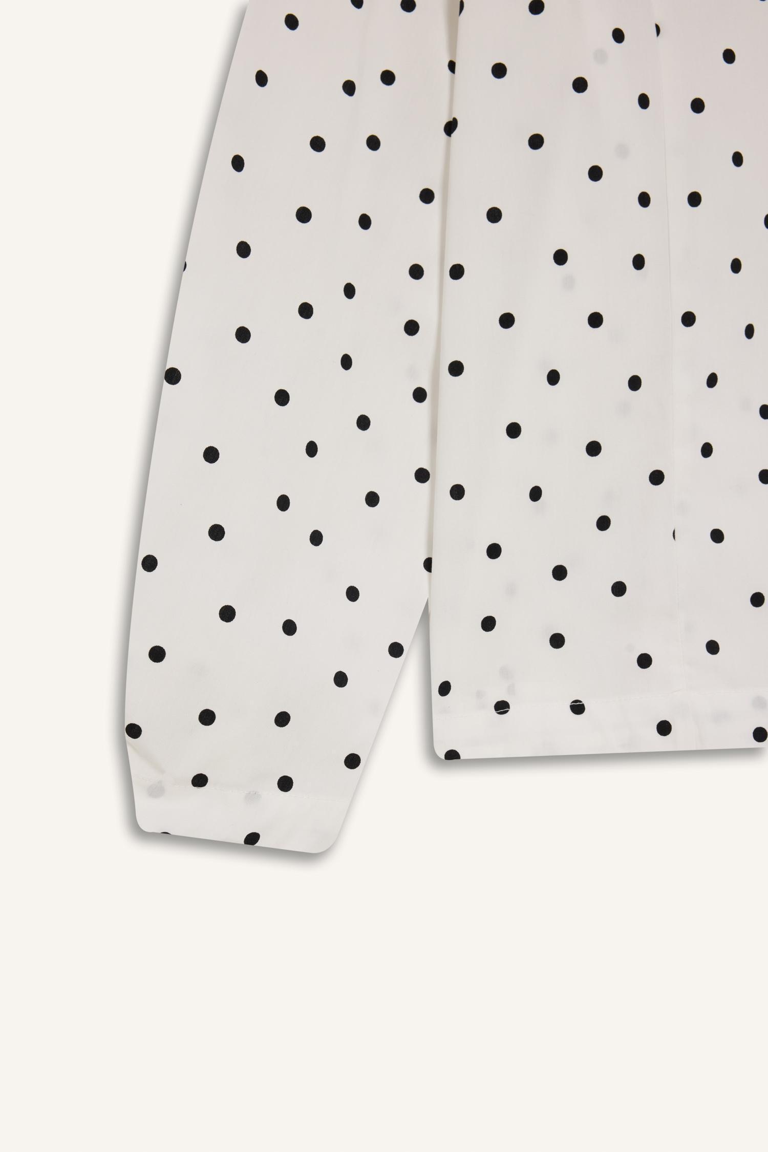 DeFacto %100 Pamuk Puantiyeli Poplin Tunik görsel 8