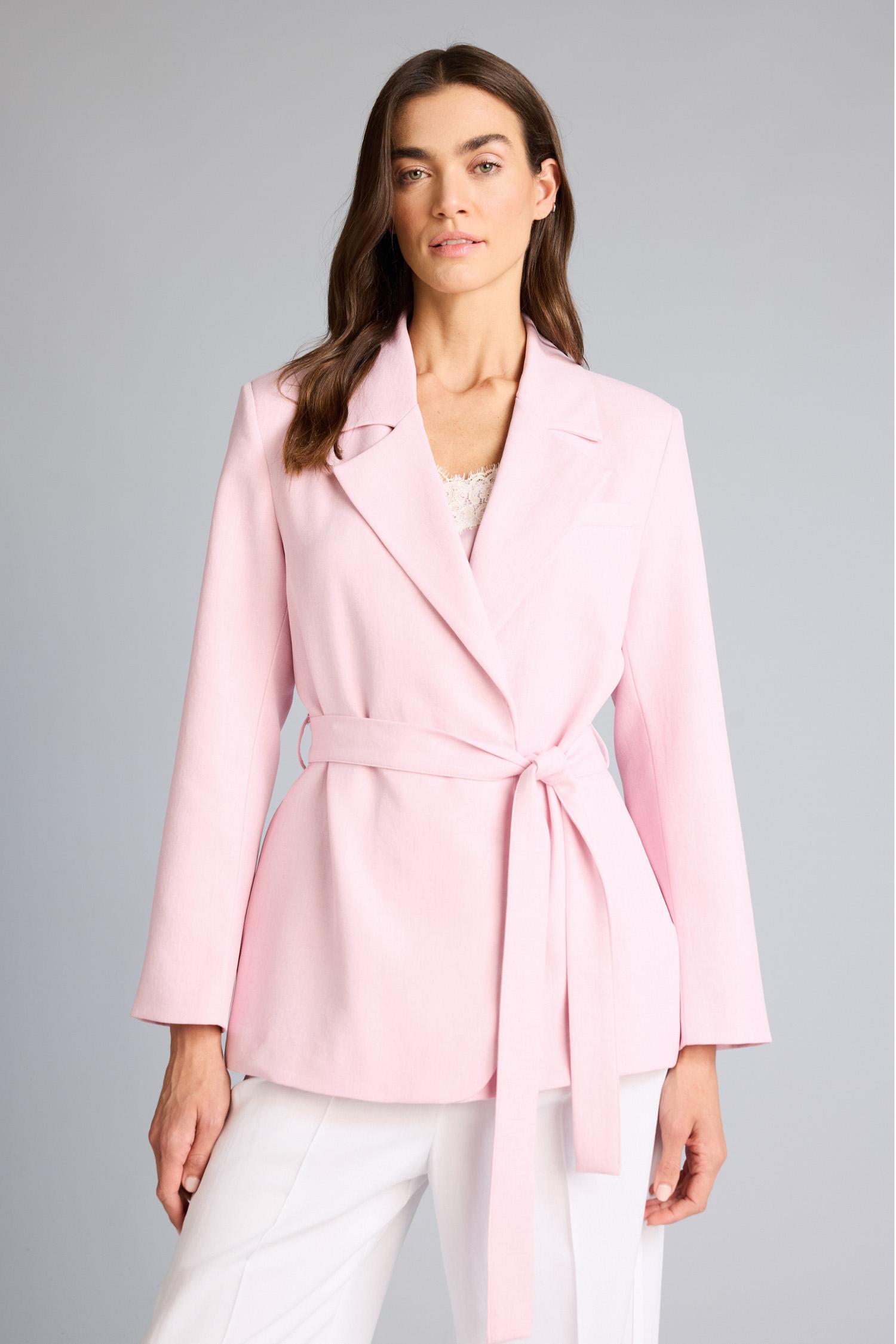 DeFacto Regular Fıt Kuşaklı Blazer Ceket görsel 4