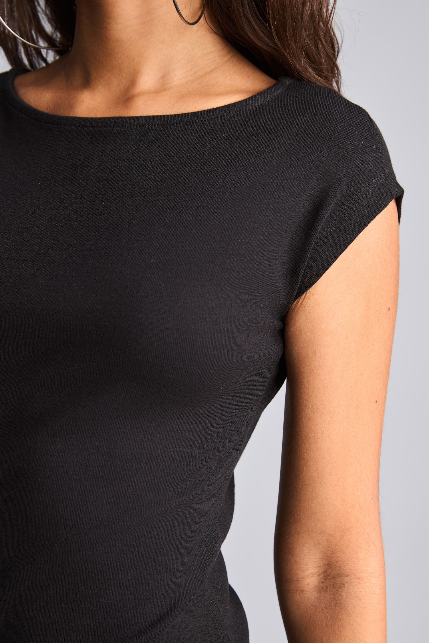 DeFacto Pamuklu Bodycon Modal Midi Elbise görsel 4